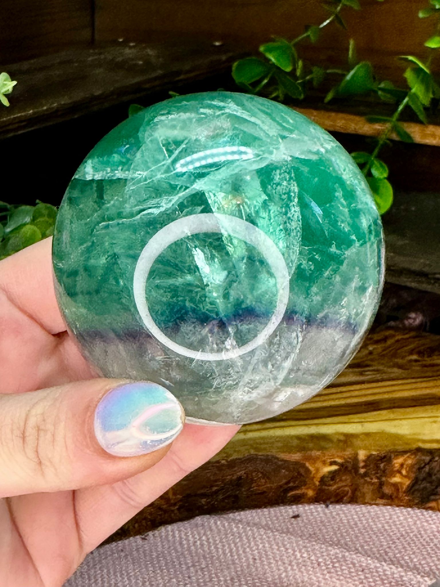 Rainbow Fluorite Sphere #1
