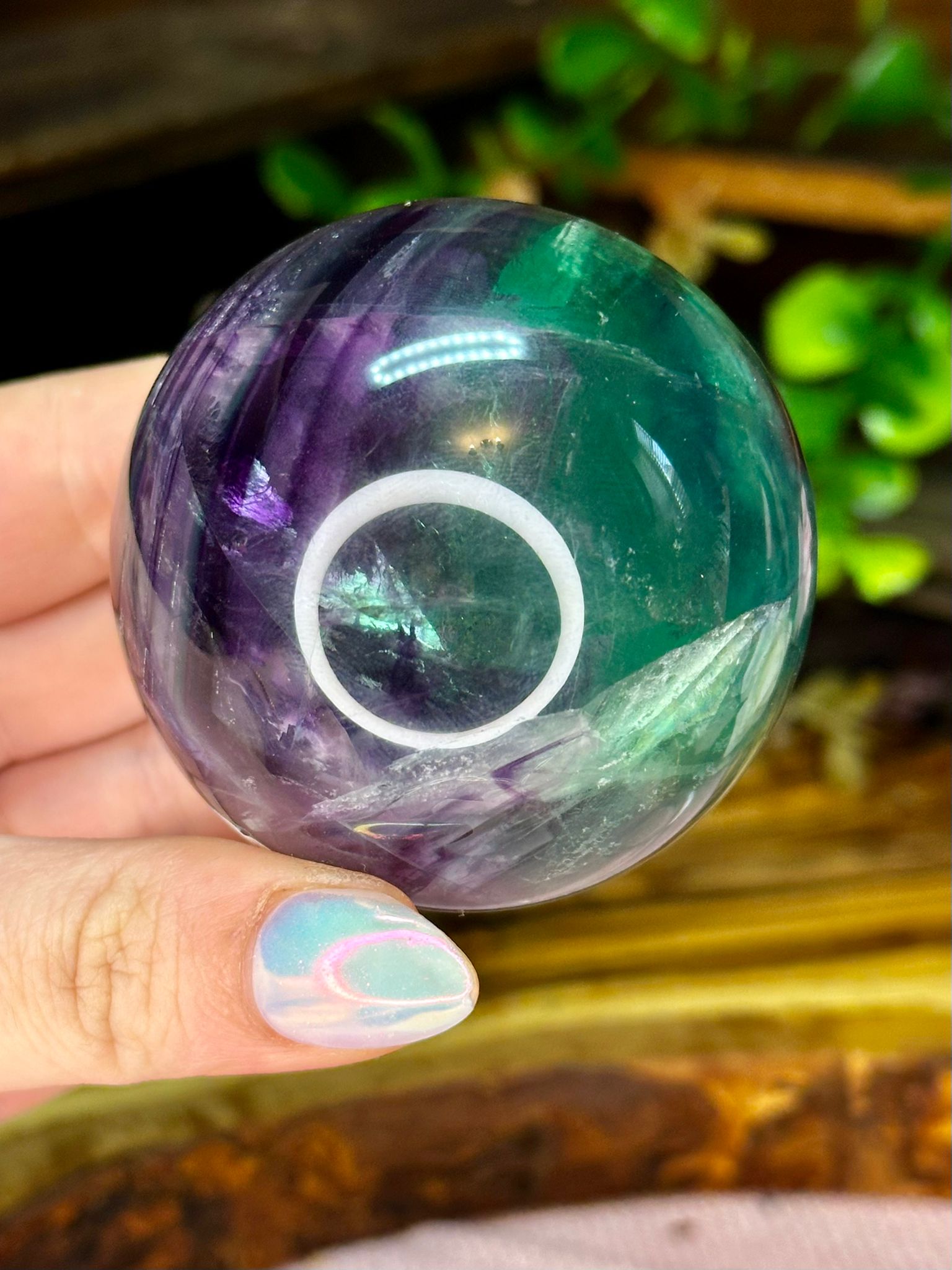 Rainbow Fluorite Sphere #2
