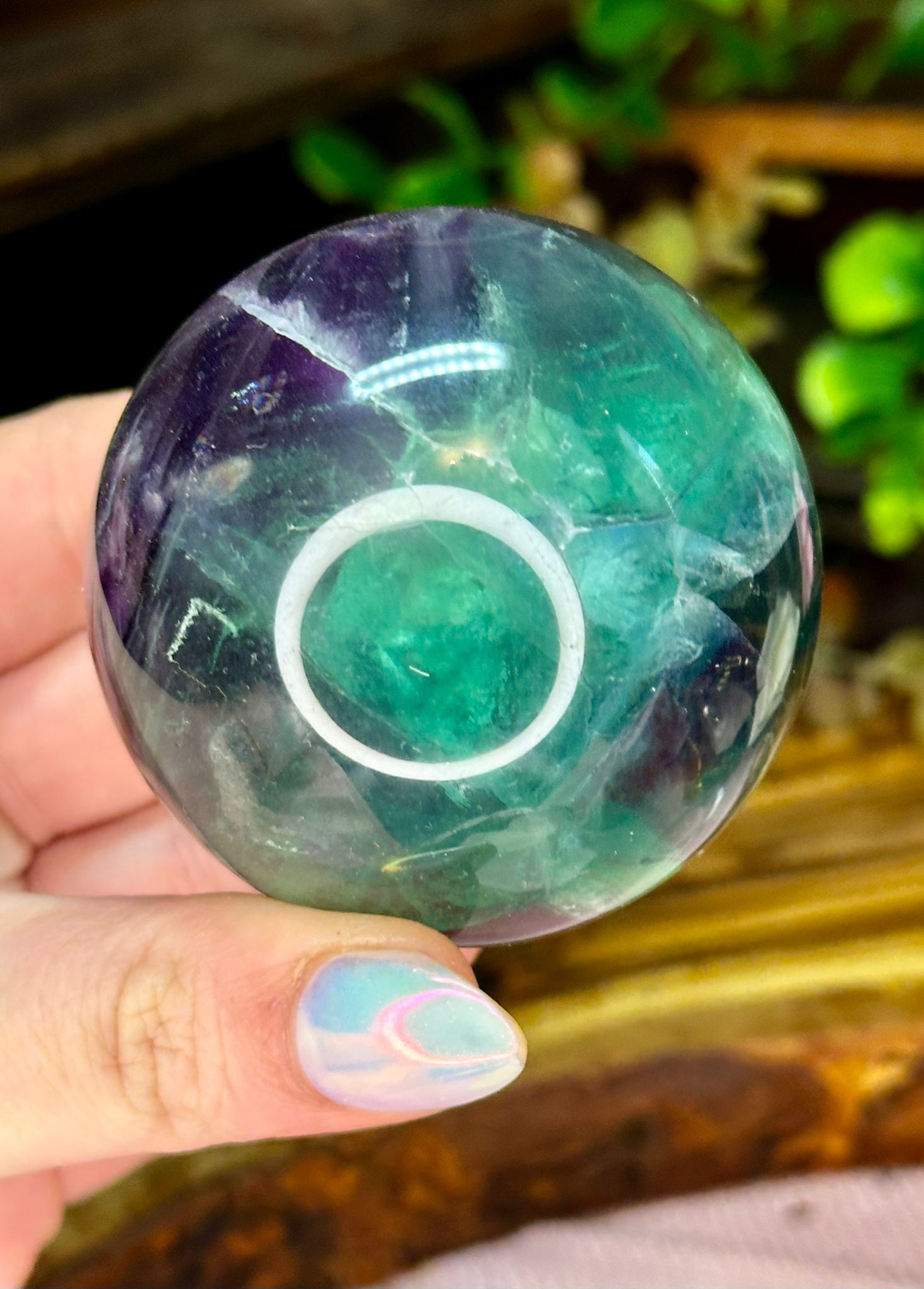 Rainbow Fluorite Sphere #2