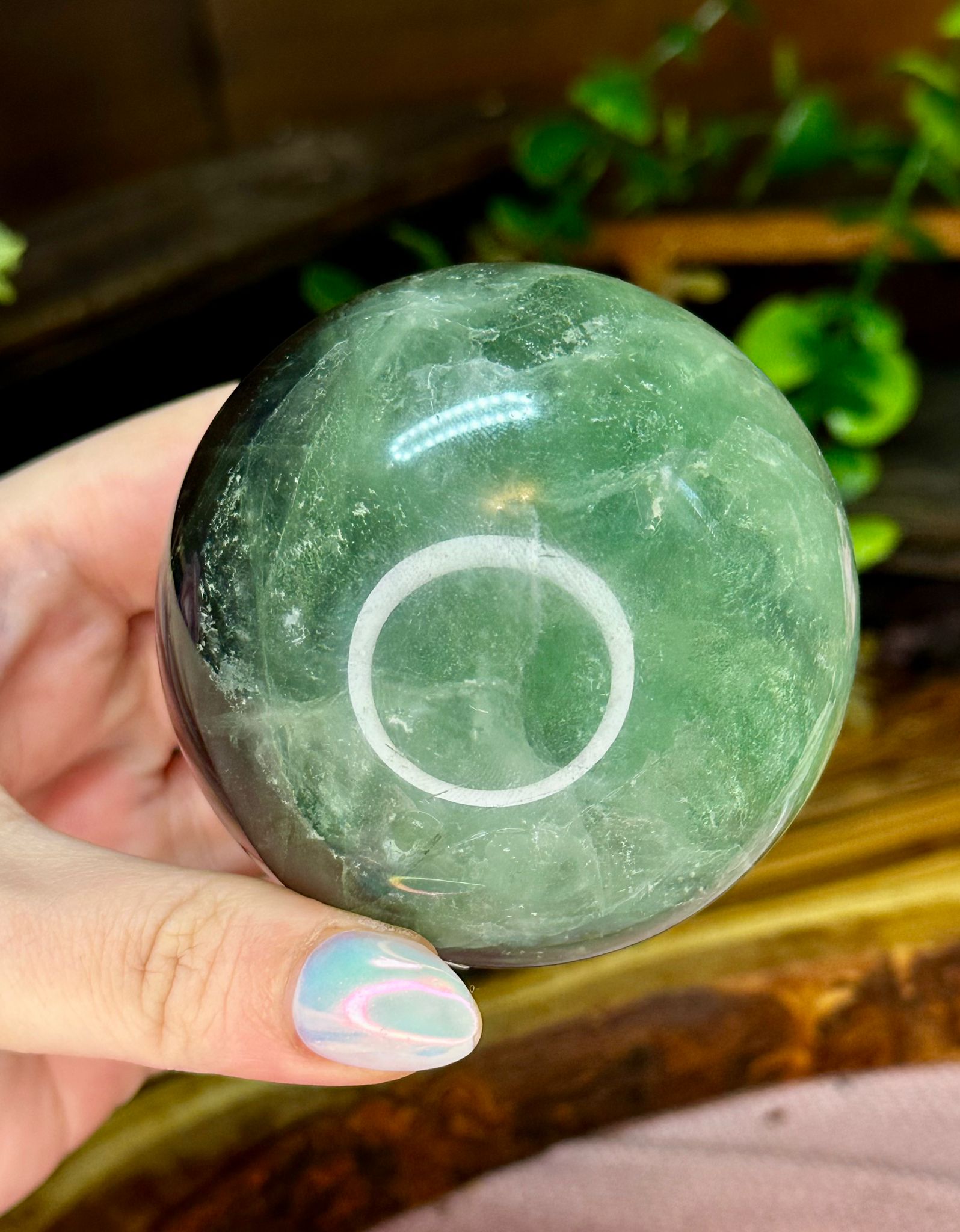Large Rainbow Fluorite Sphere #5