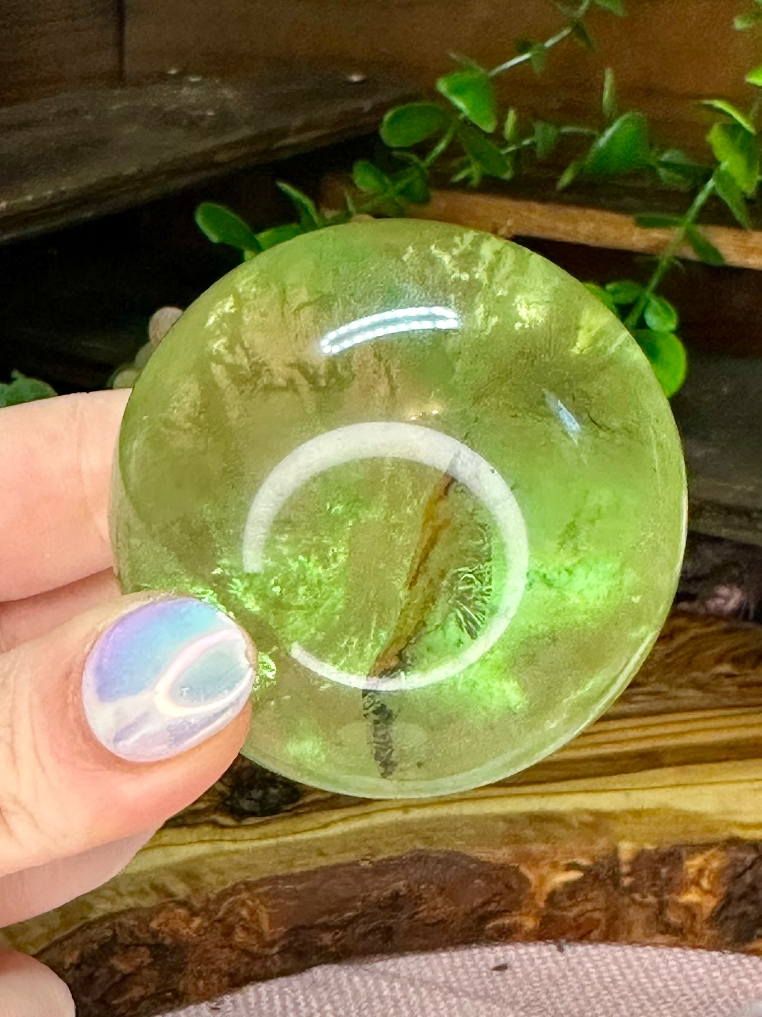 Apple Green Fluorite Sphere #1