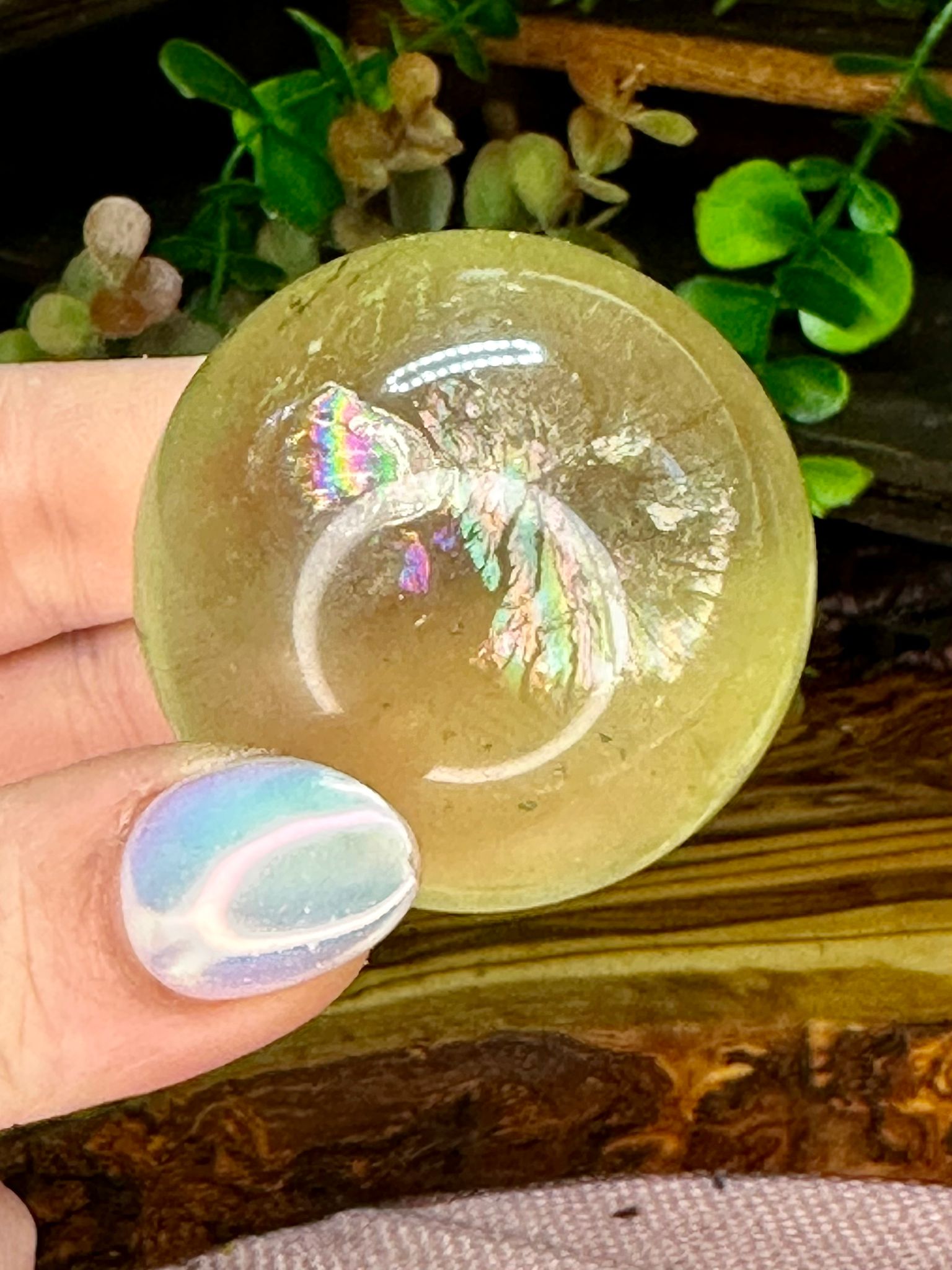 Apple Green Fluorite Sphere #2