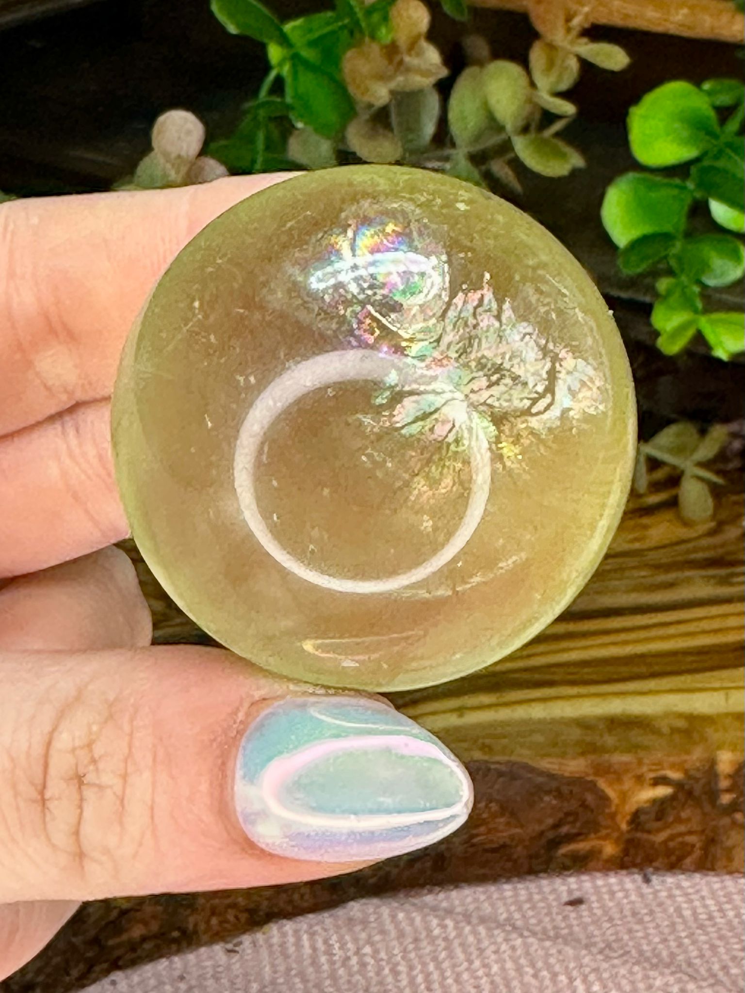 Apple Green Fluorite Sphere #2