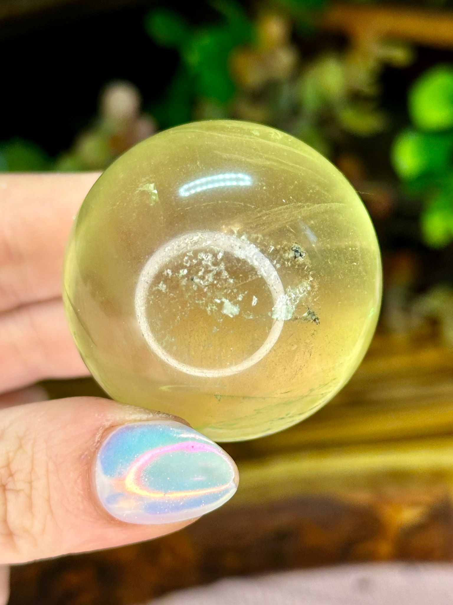 Apple Green Fluorite Sphere #2
