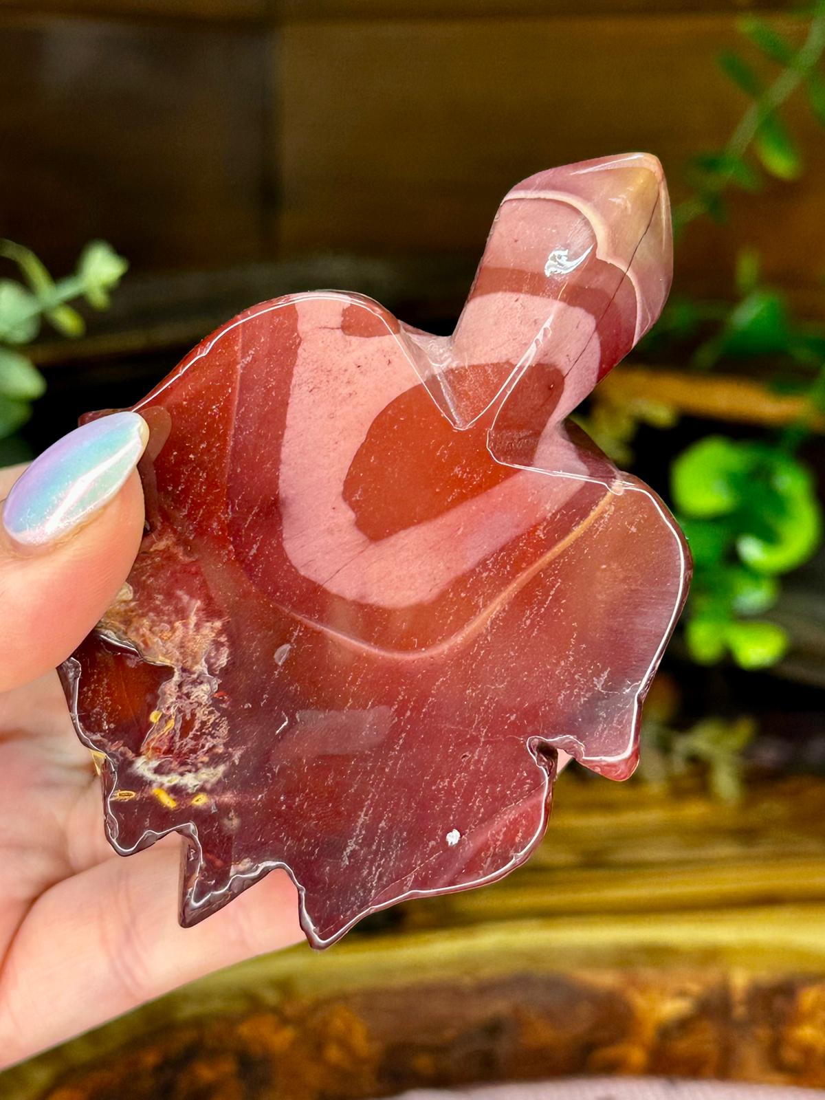 Mookaite Jasper Turtle Carving
