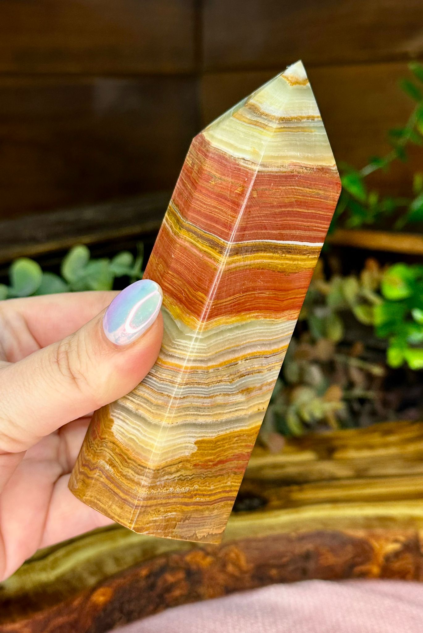 Banded Afghan Jade Tower