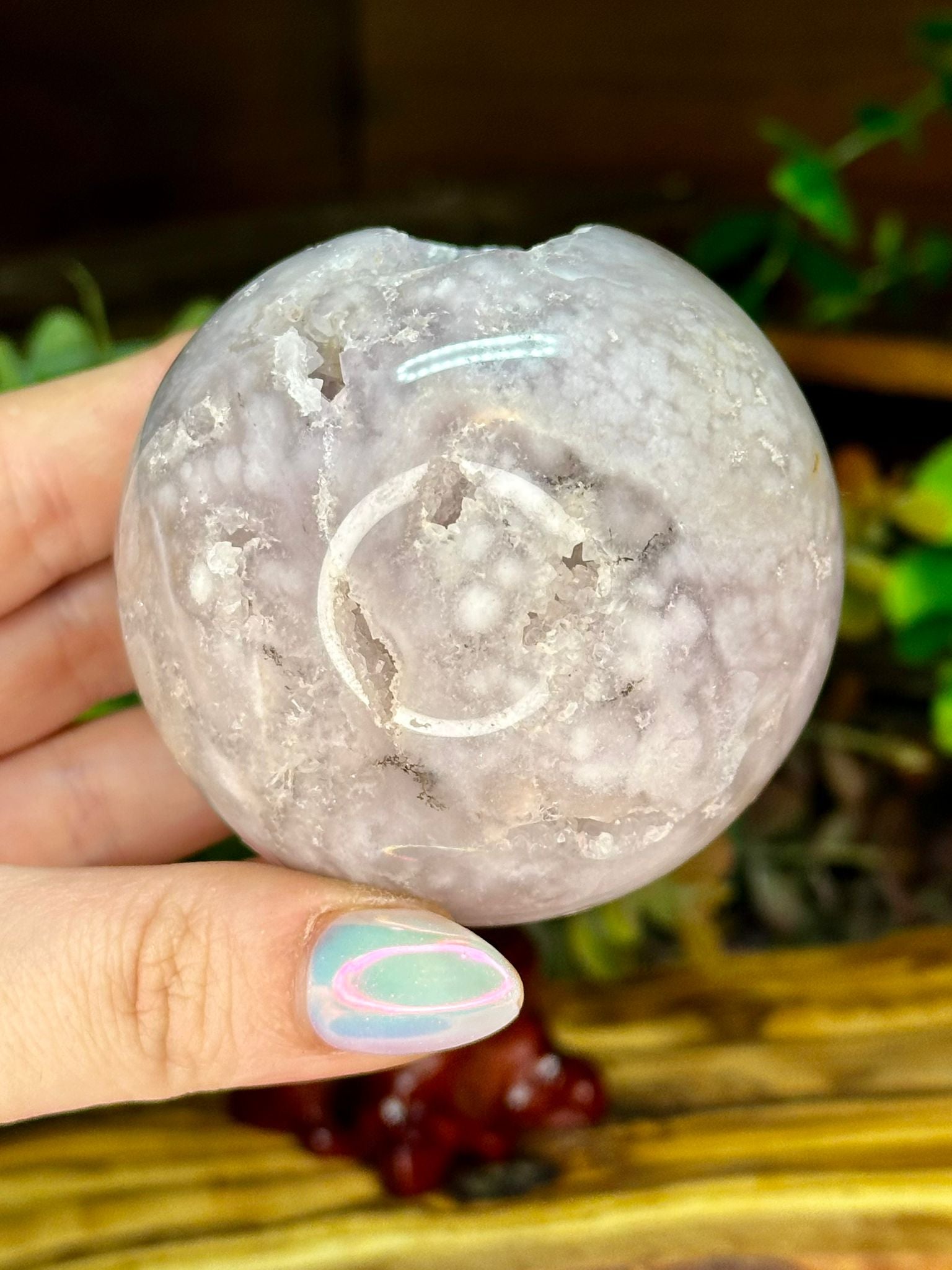 Pink Amethyst Druzy Sphere
