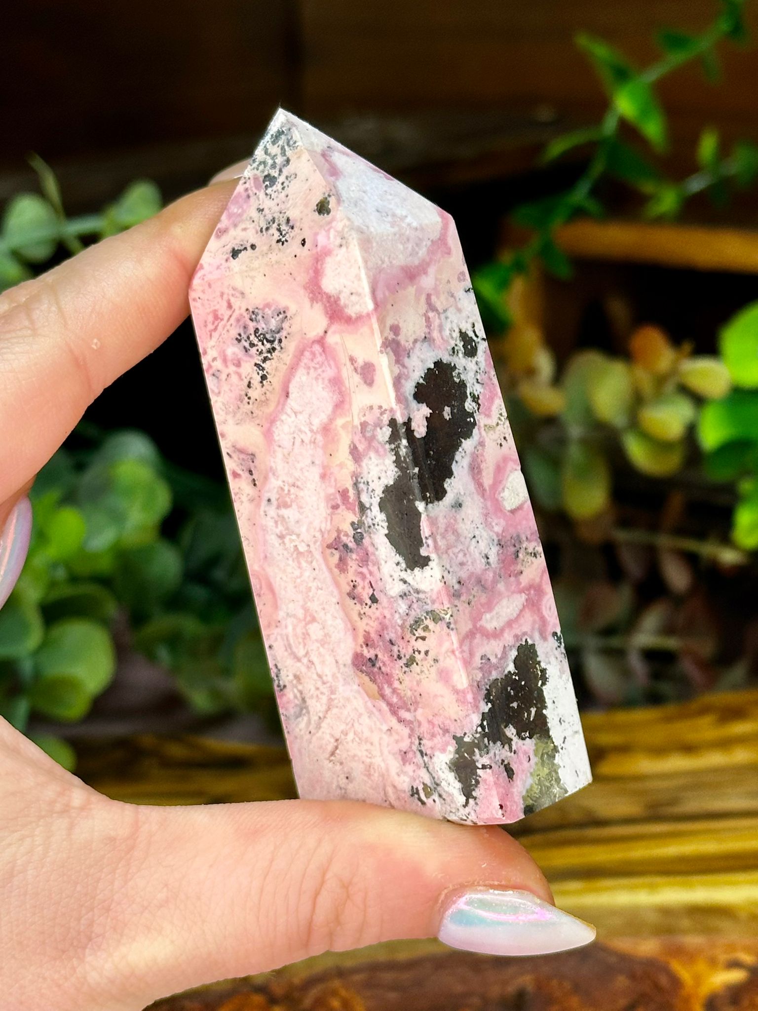Peruvian Rhodonite Tower