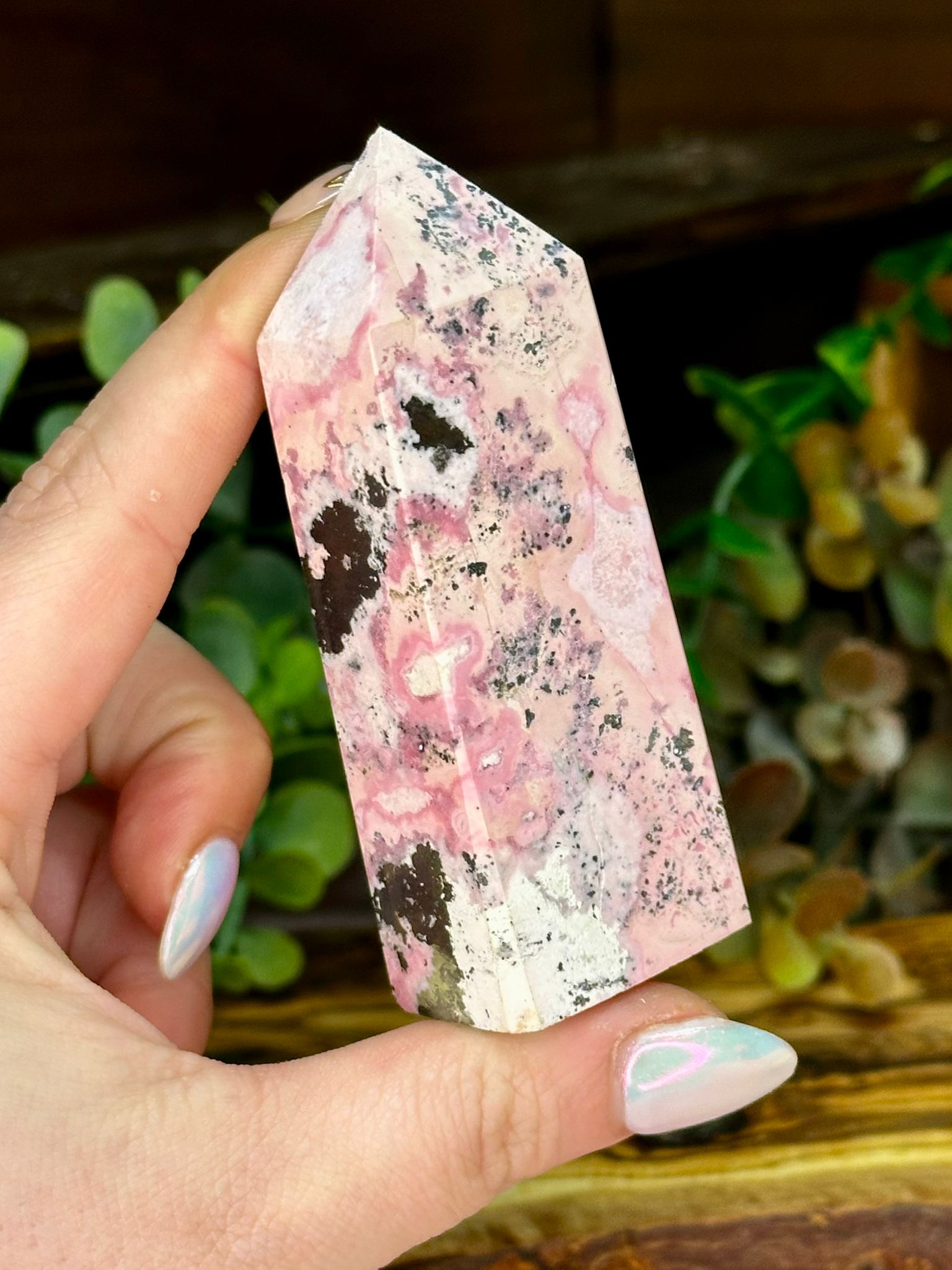 Peruvian Rhodonite Tower