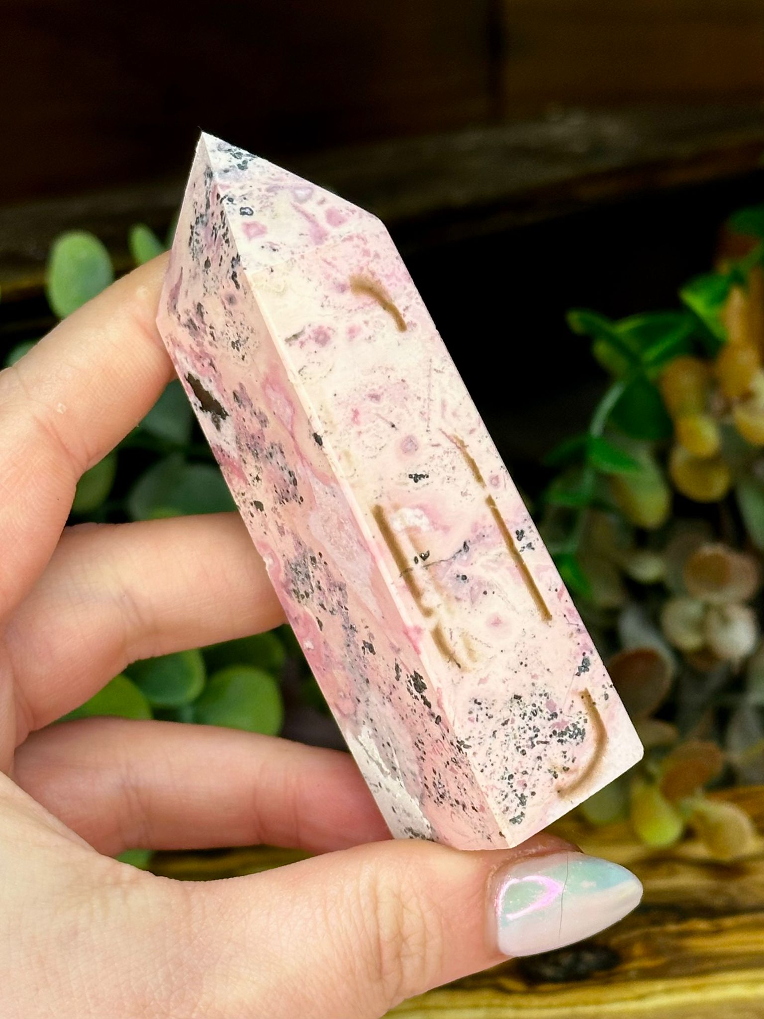 Peruvian Rhodonite Tower