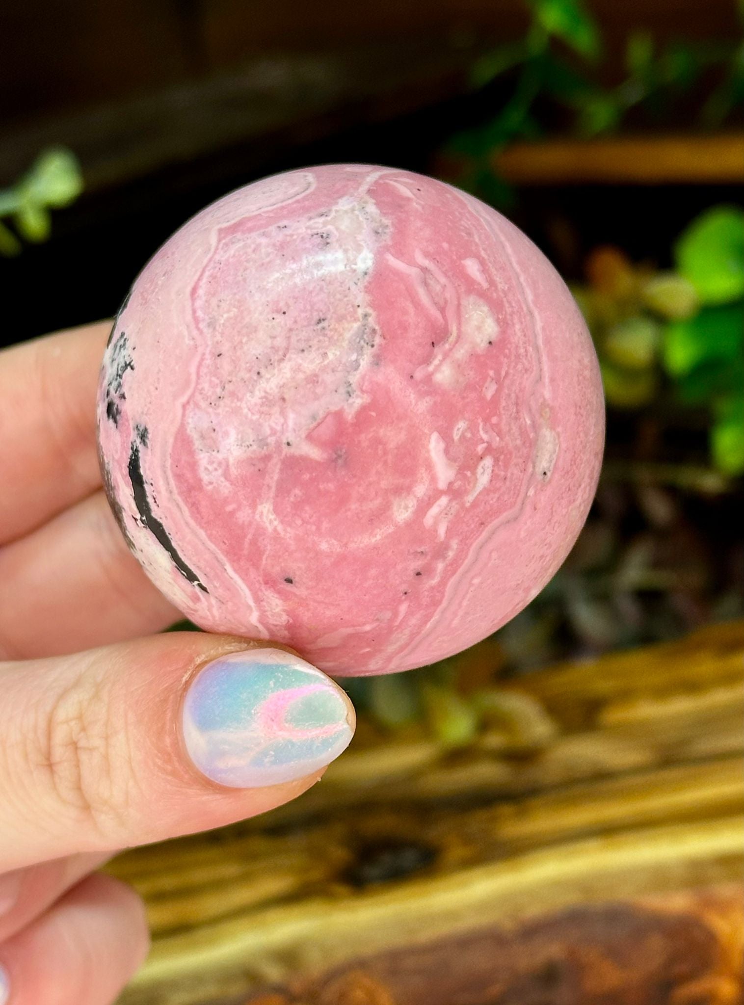 Peruvian Rhodonite Sphere
