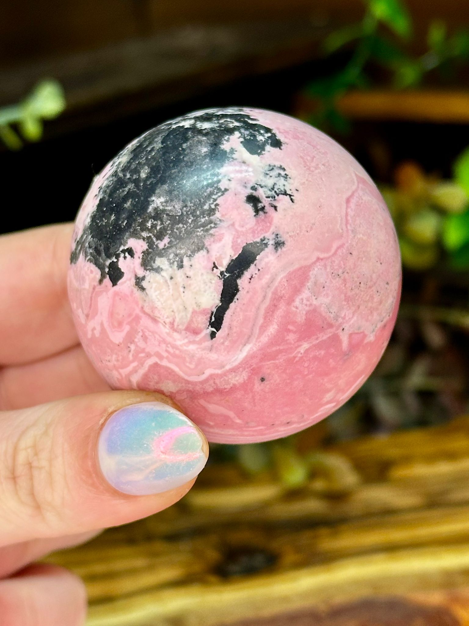 Peruvian Rhodonite Sphere