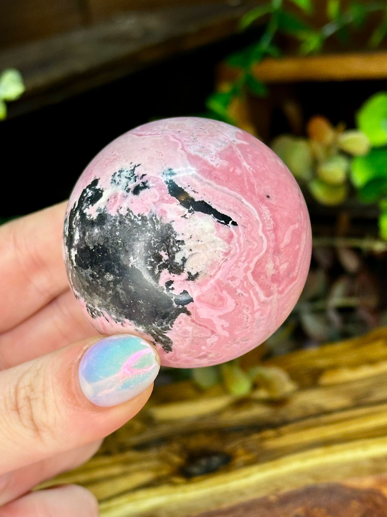 Peruvian Rhodonite Sphere