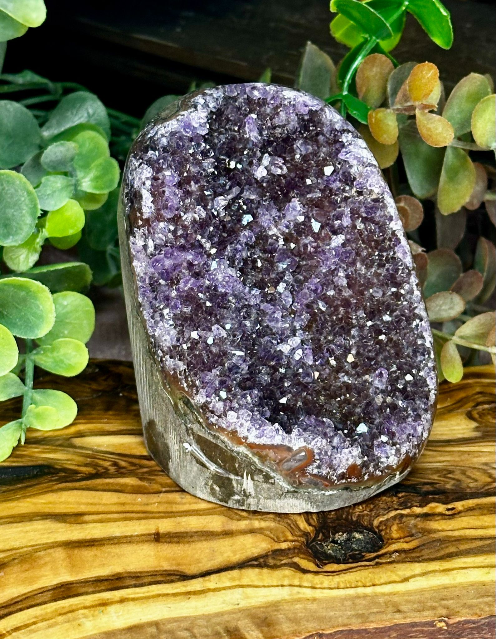 Uruguay Amethyst Druzy Cut Base