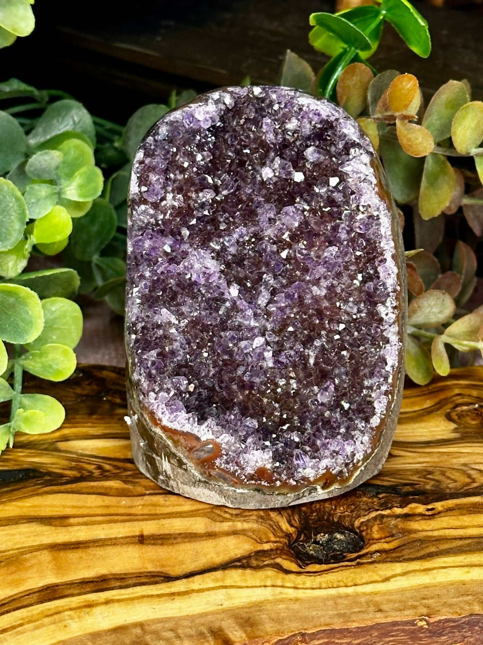 Uruguay Amethyst Druzy Cut Base