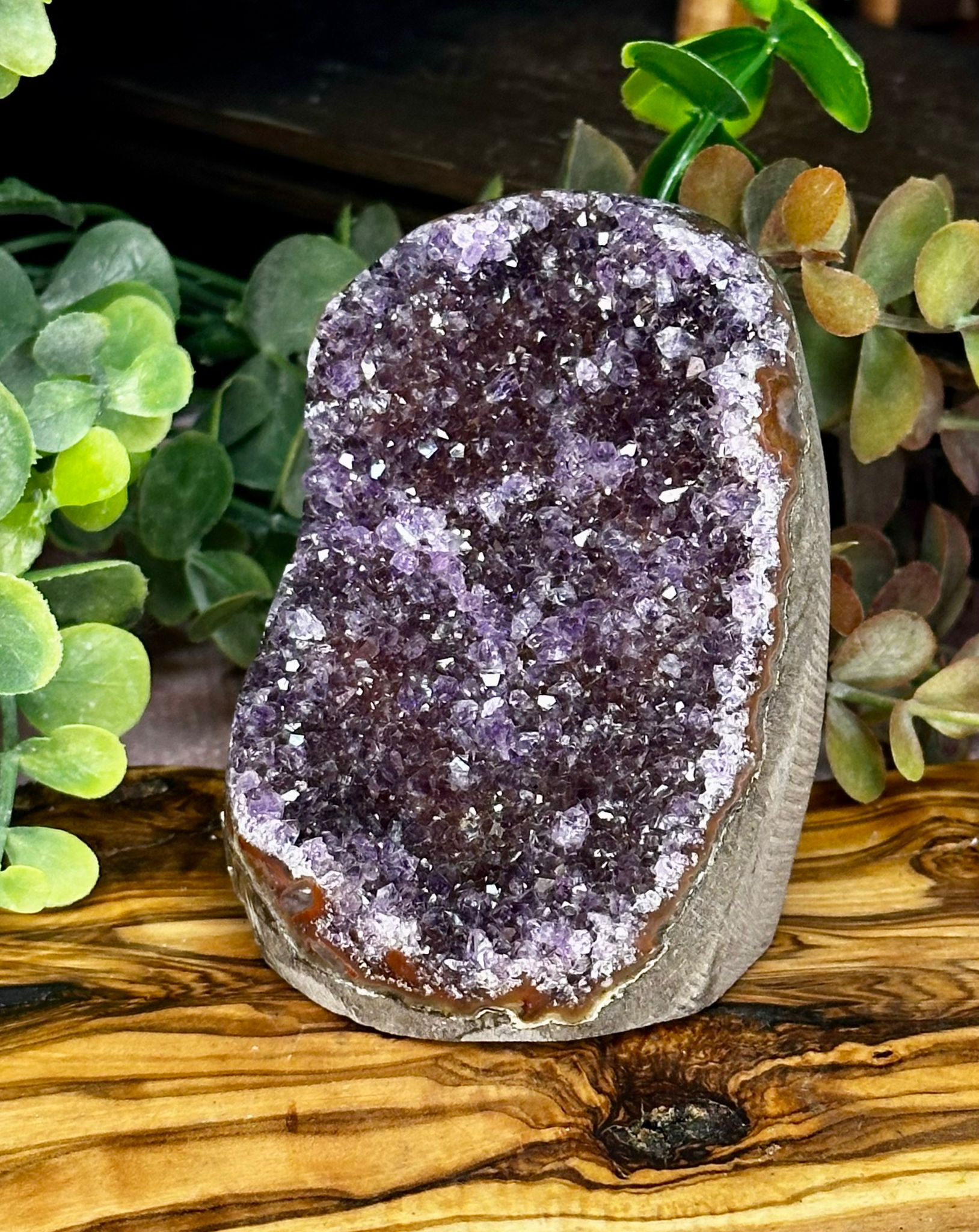 Uruguay Amethyst Druzy Cut Base