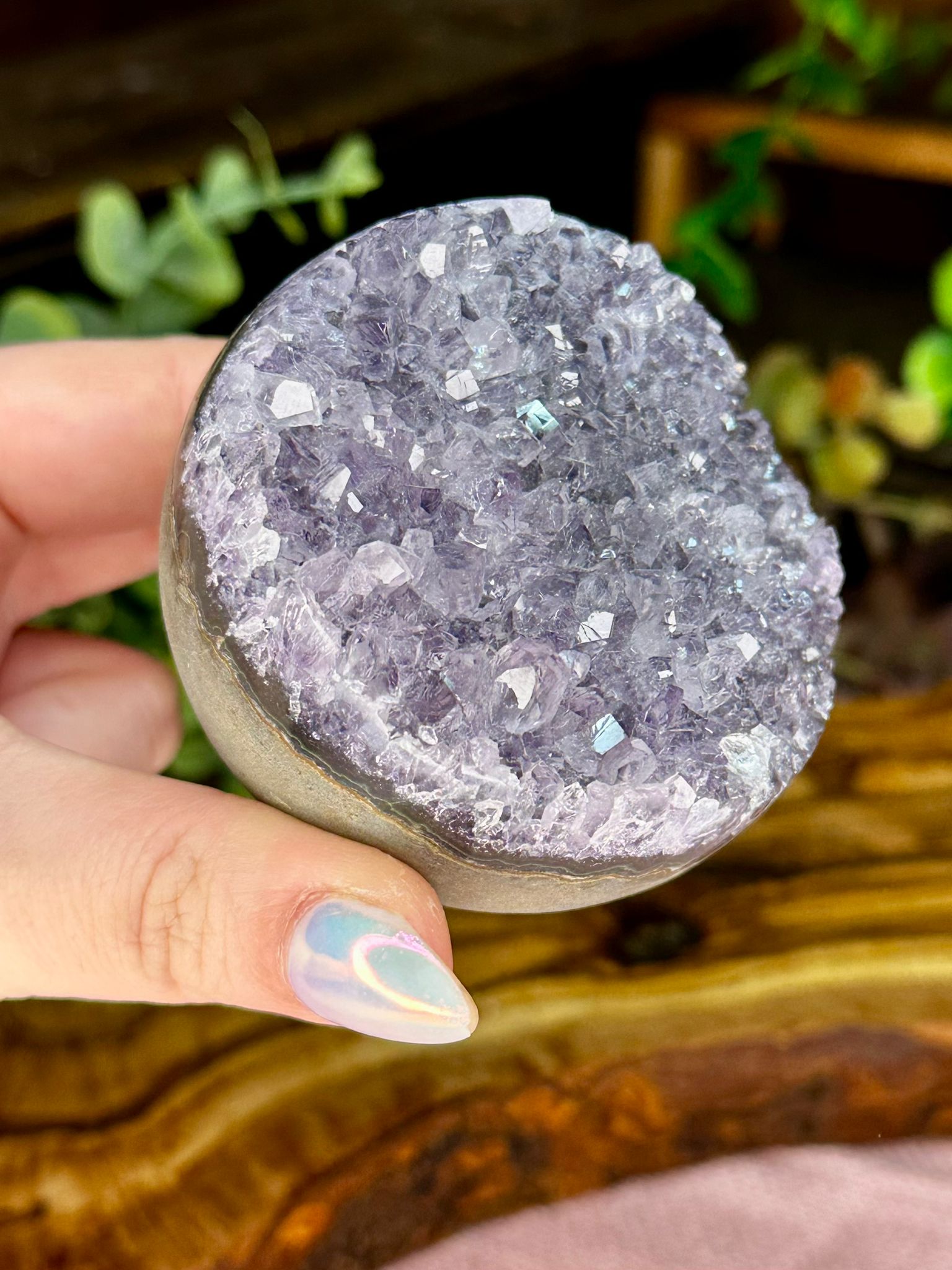 Brazil amethyst druzy sphere #2