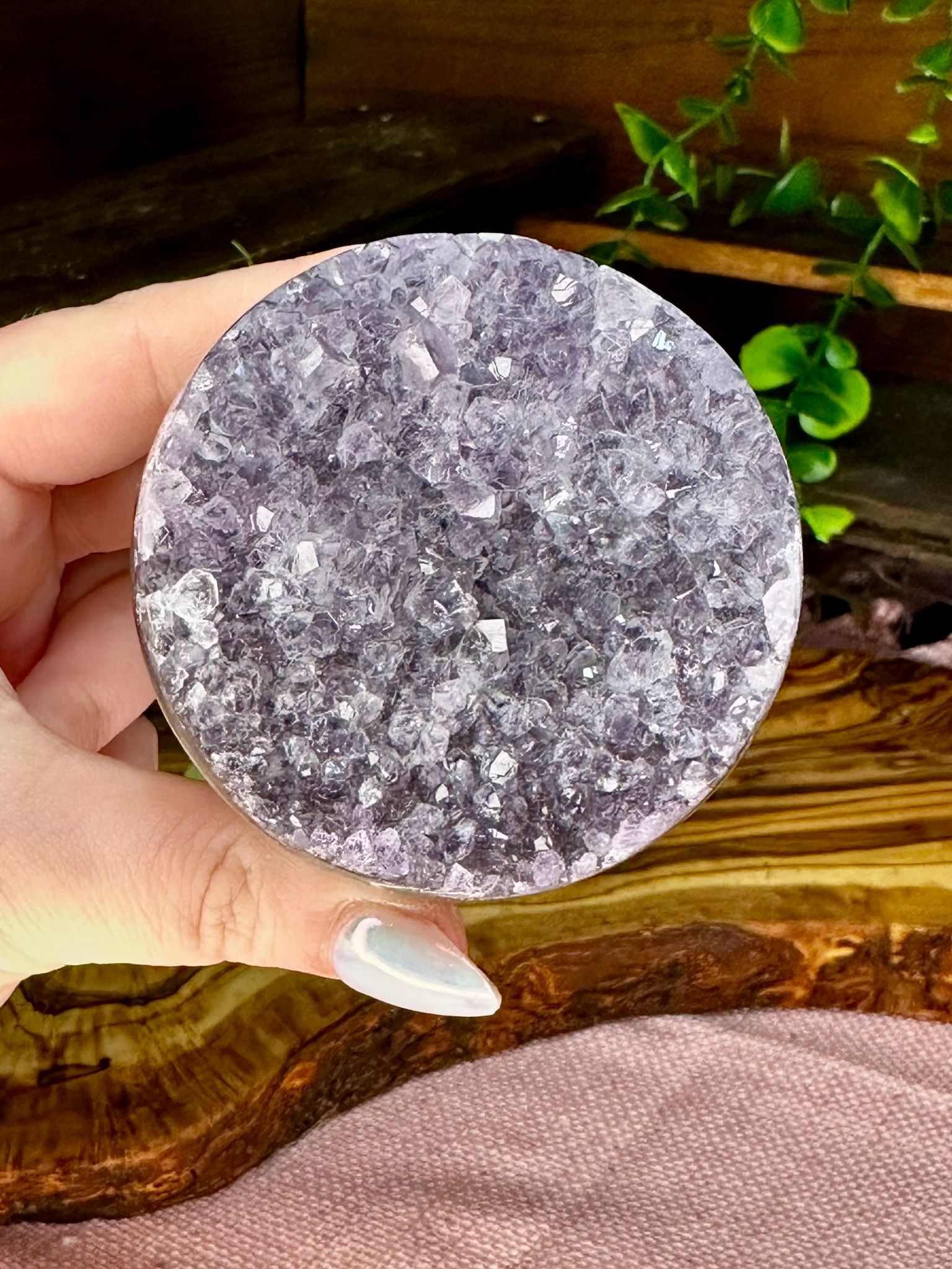 Brazil amethyst druzy sphere #2