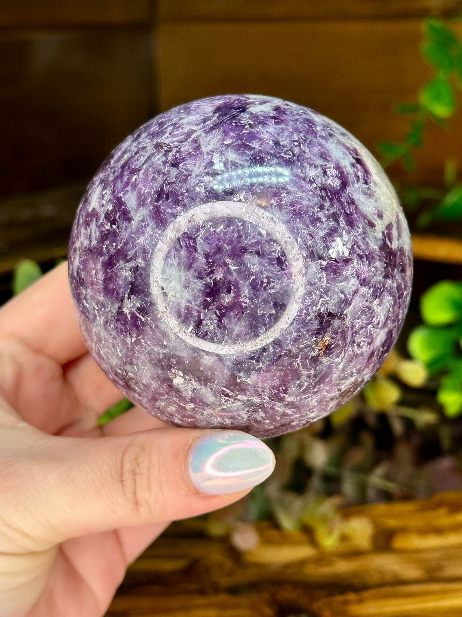 Large Lepidolite Sphere