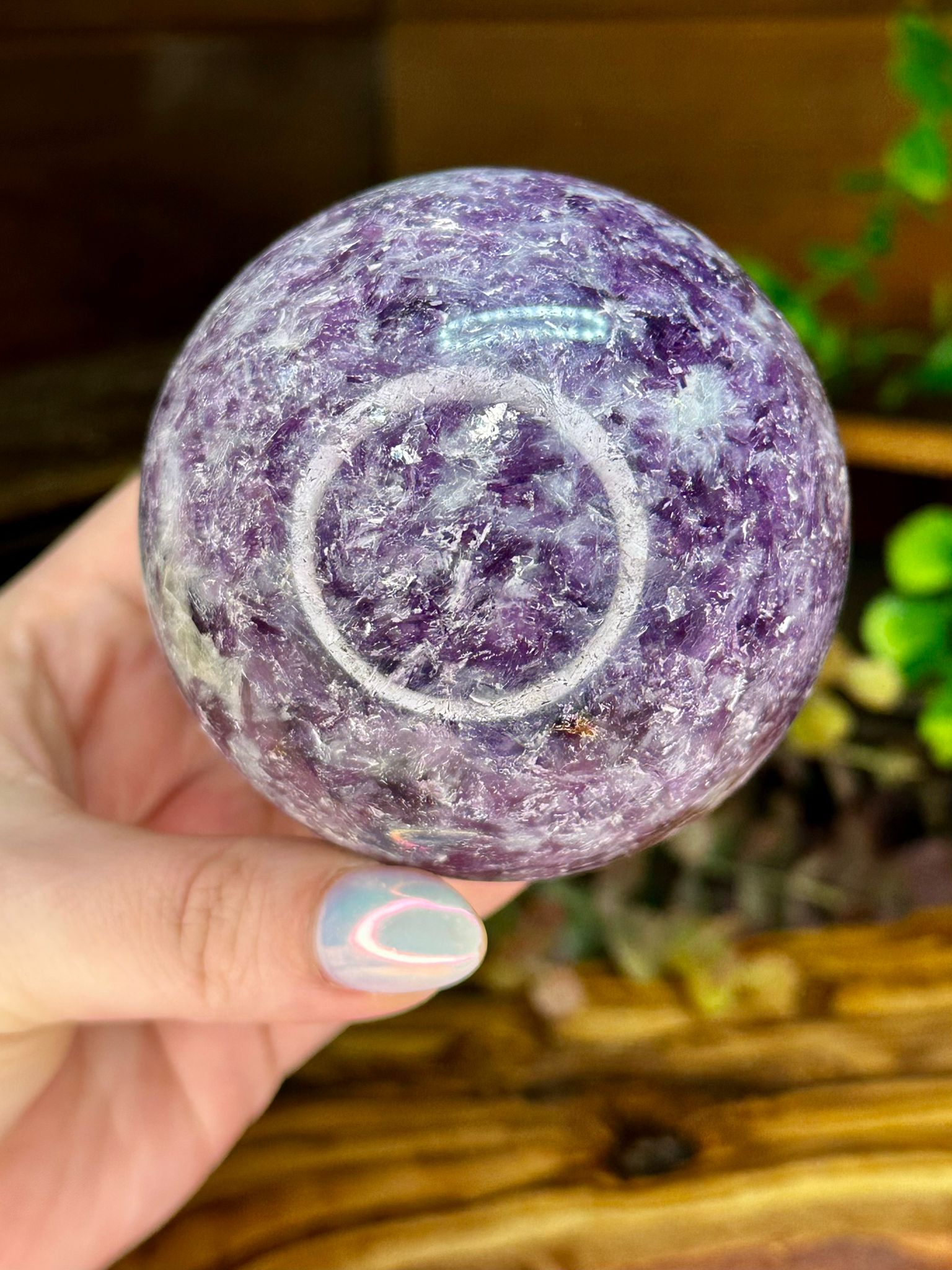 Large Lepidolite Sphere
