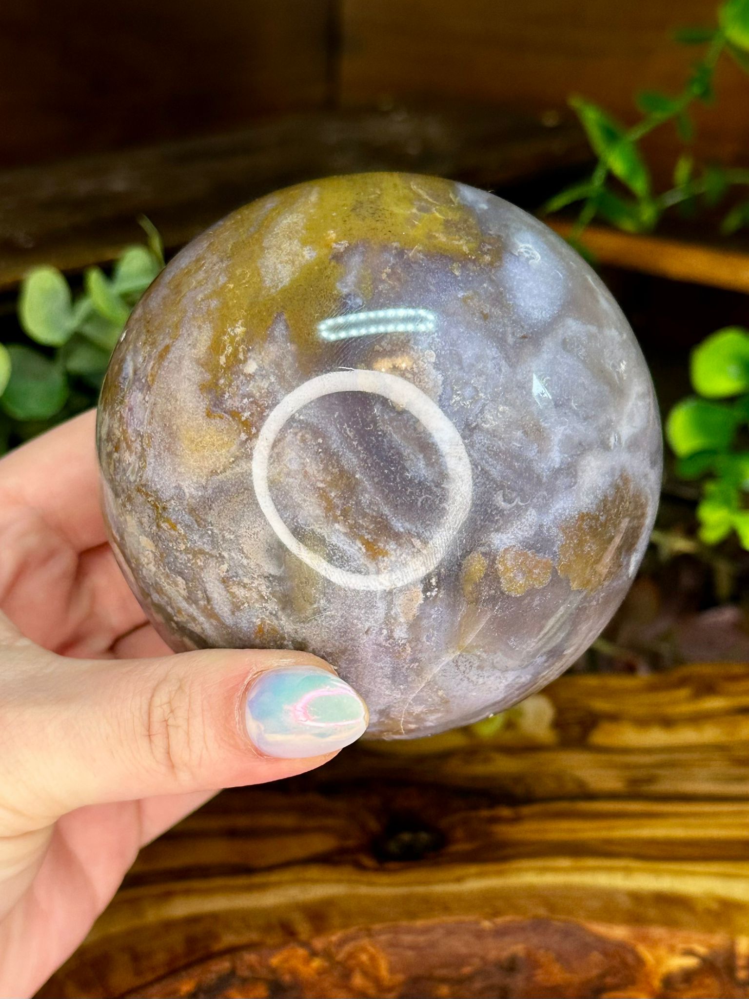 Large Ocean Jasper Sphere
