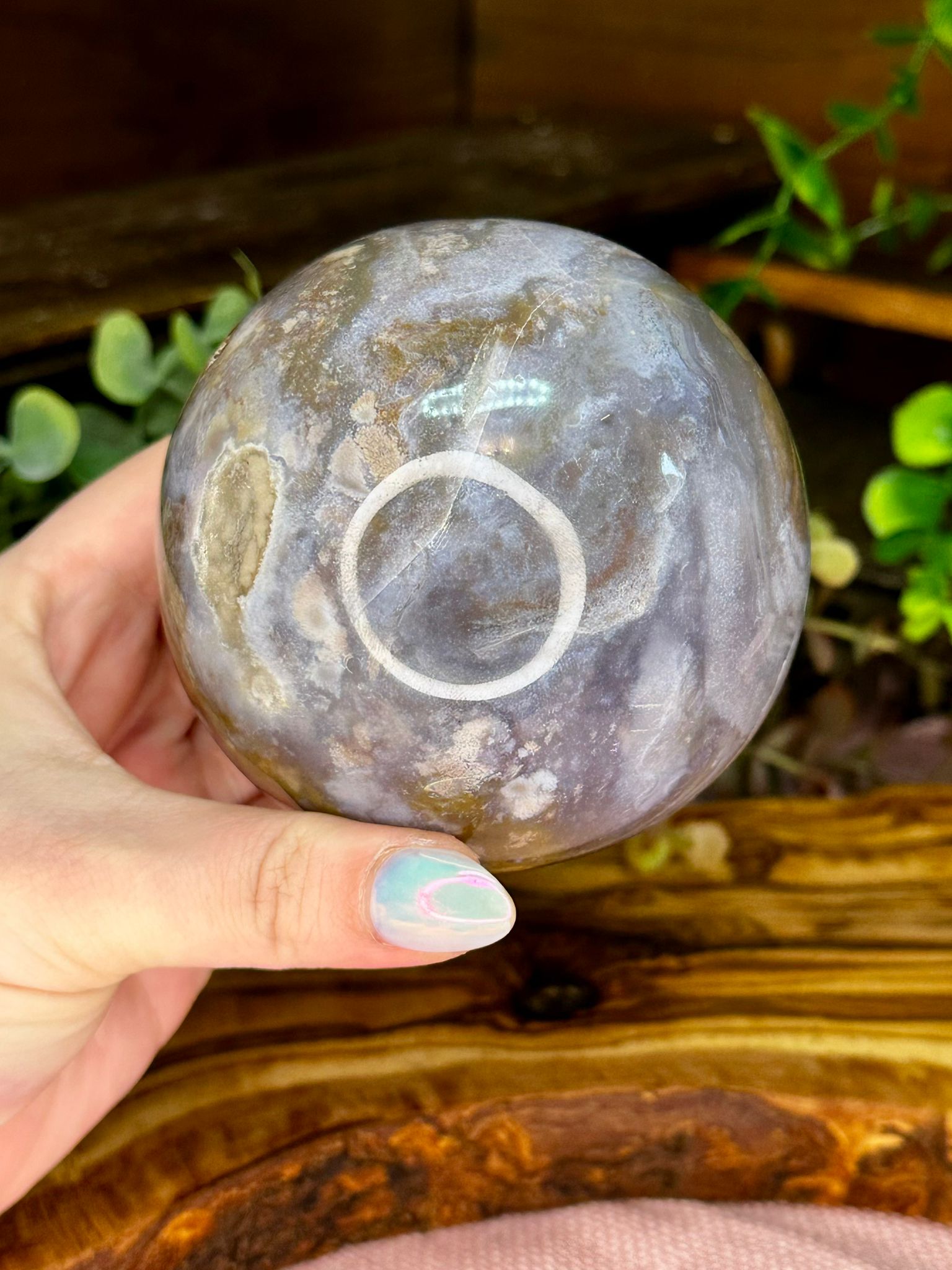 Large Ocean Jasper Sphere