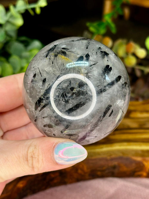 Black Tourmaline In Quartz Sphere 6.2cm