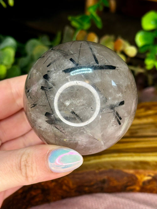 Black Tourmaline In Quartz Sphere 6cm