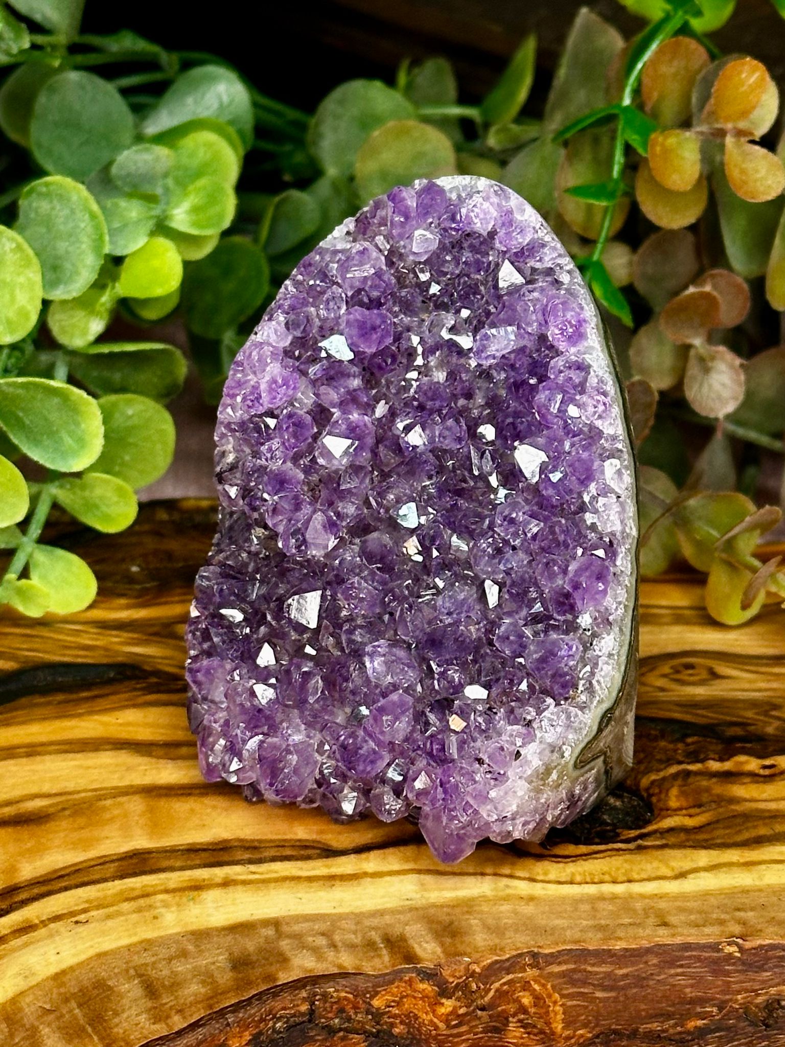 Amethyst Brazilian Druzy Cut Base