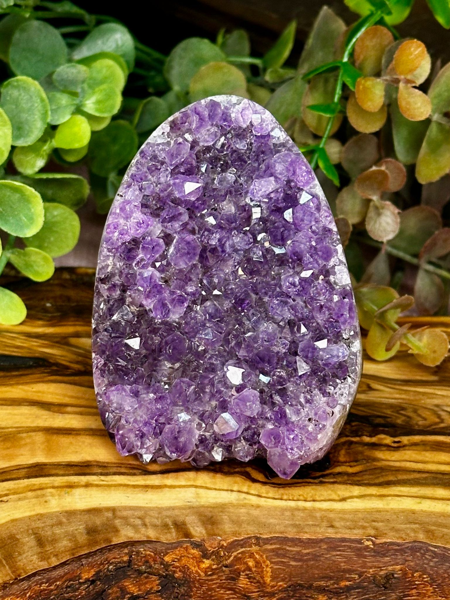 Amethyst Brazilian Druzy Cut Base
