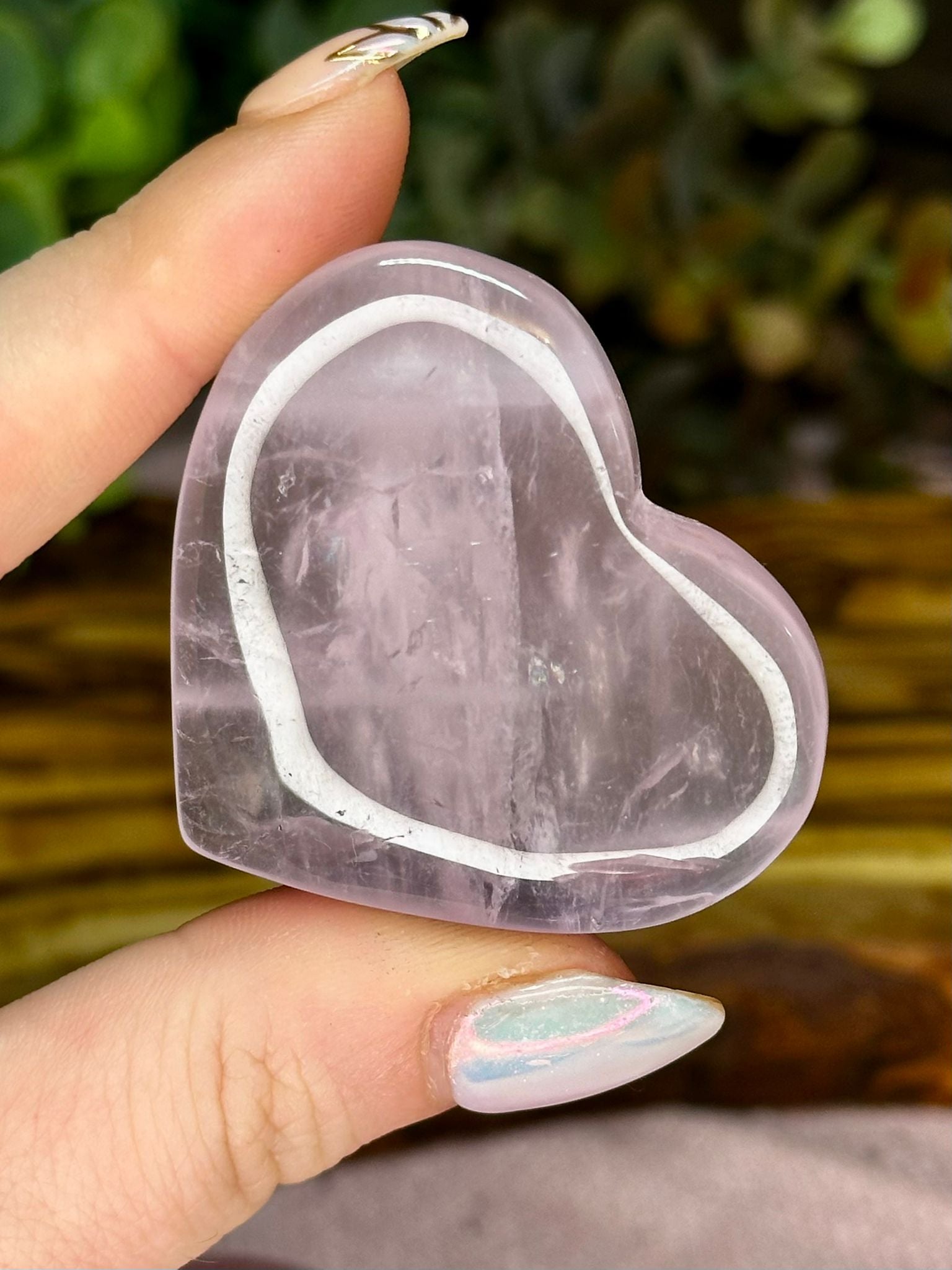 Gemmy Rose Quartz Heart - Intuitively Chosen