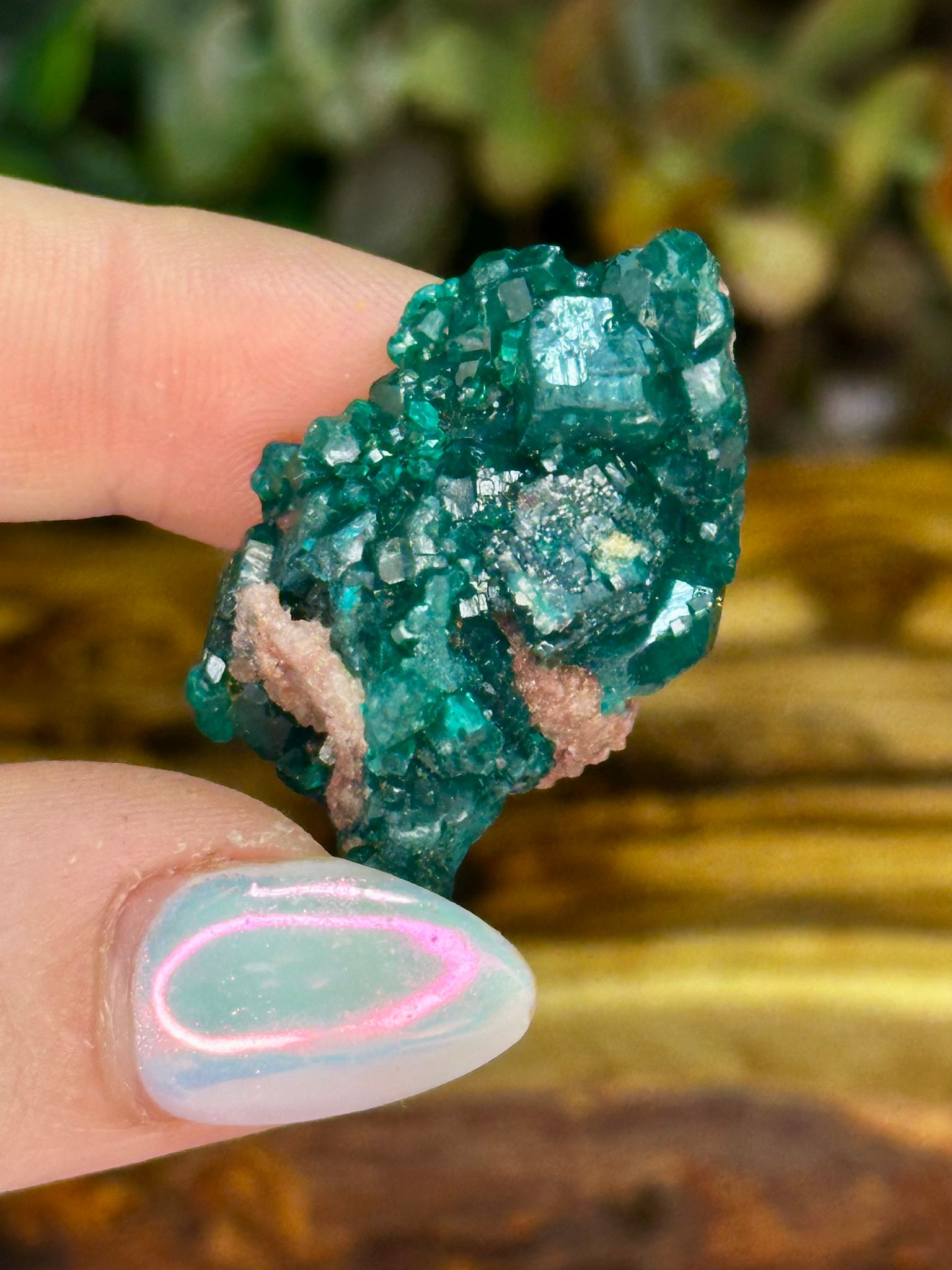 Dioptase with Malachite