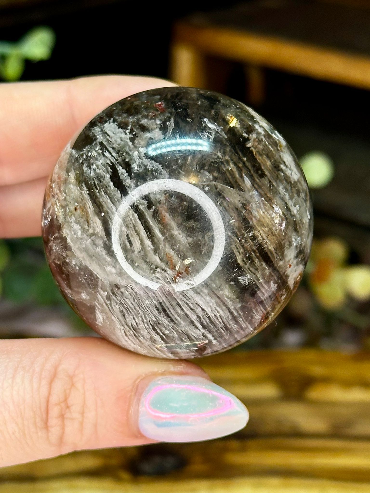 Garden Quartz Sphere – Scenic Lodolite