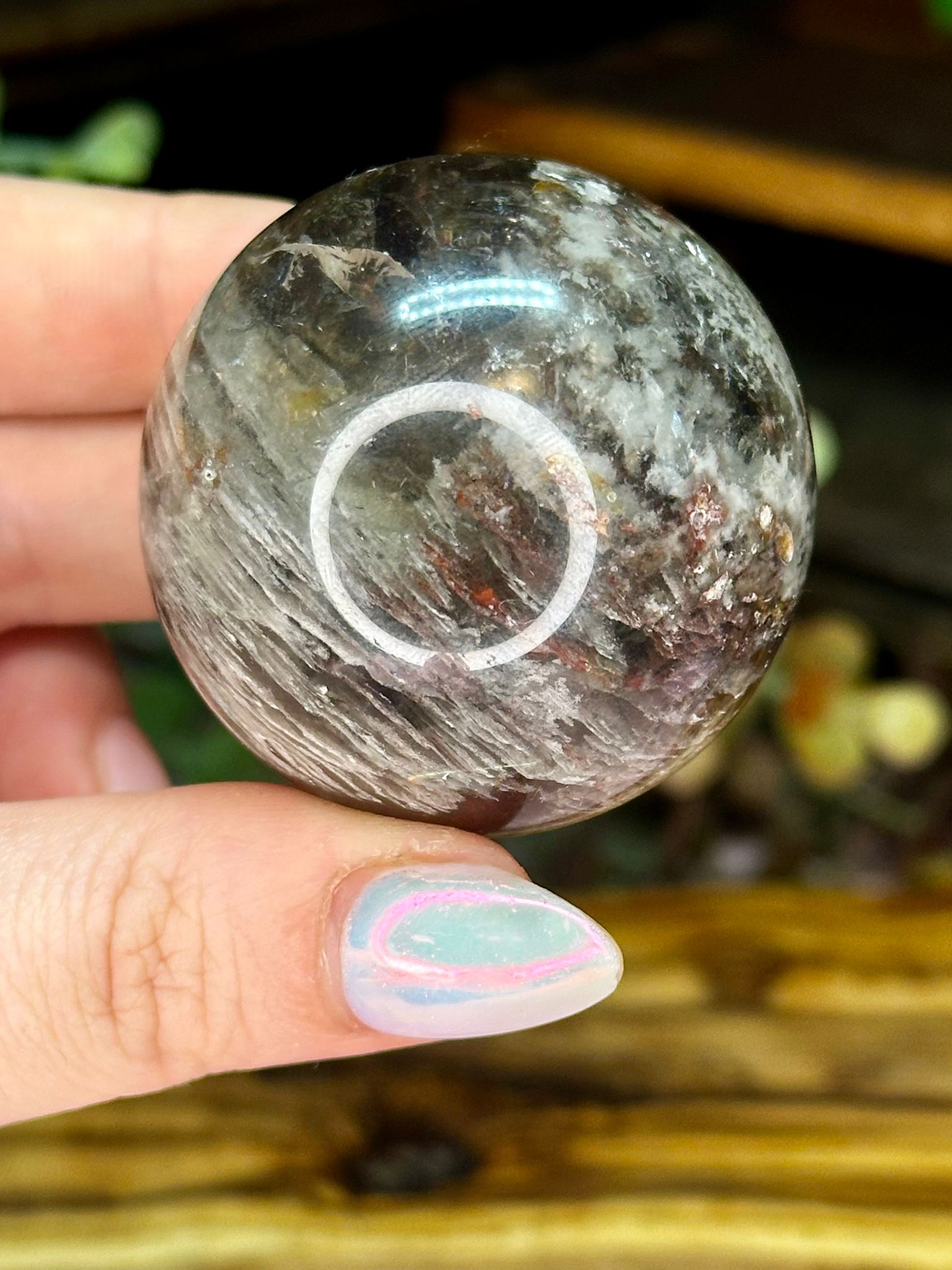 Garden Quartz Sphere – Scenic Lodolite