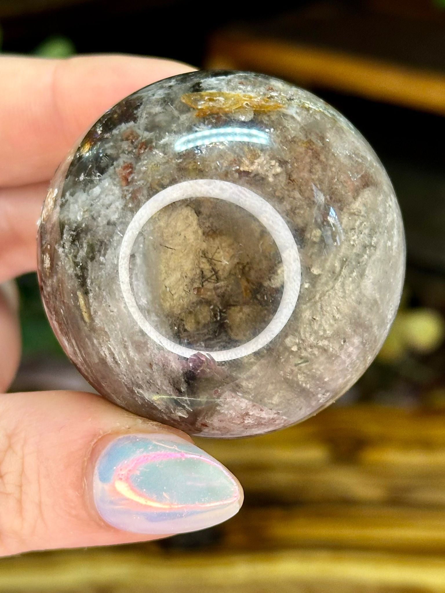 Garden Quartz Sphere – Scenic Lodolite