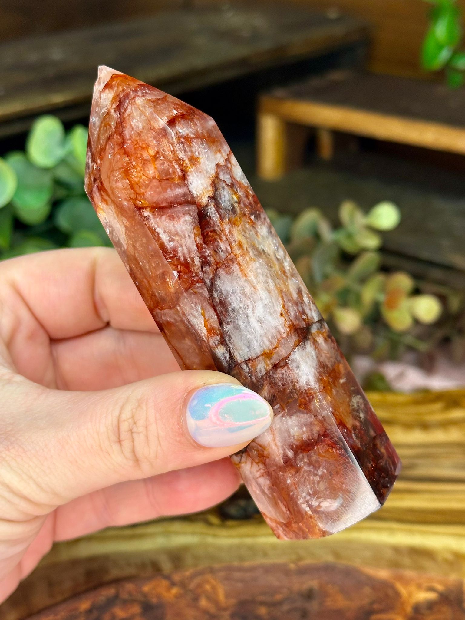 Fire Quartz Tower – Hematoid Quartz