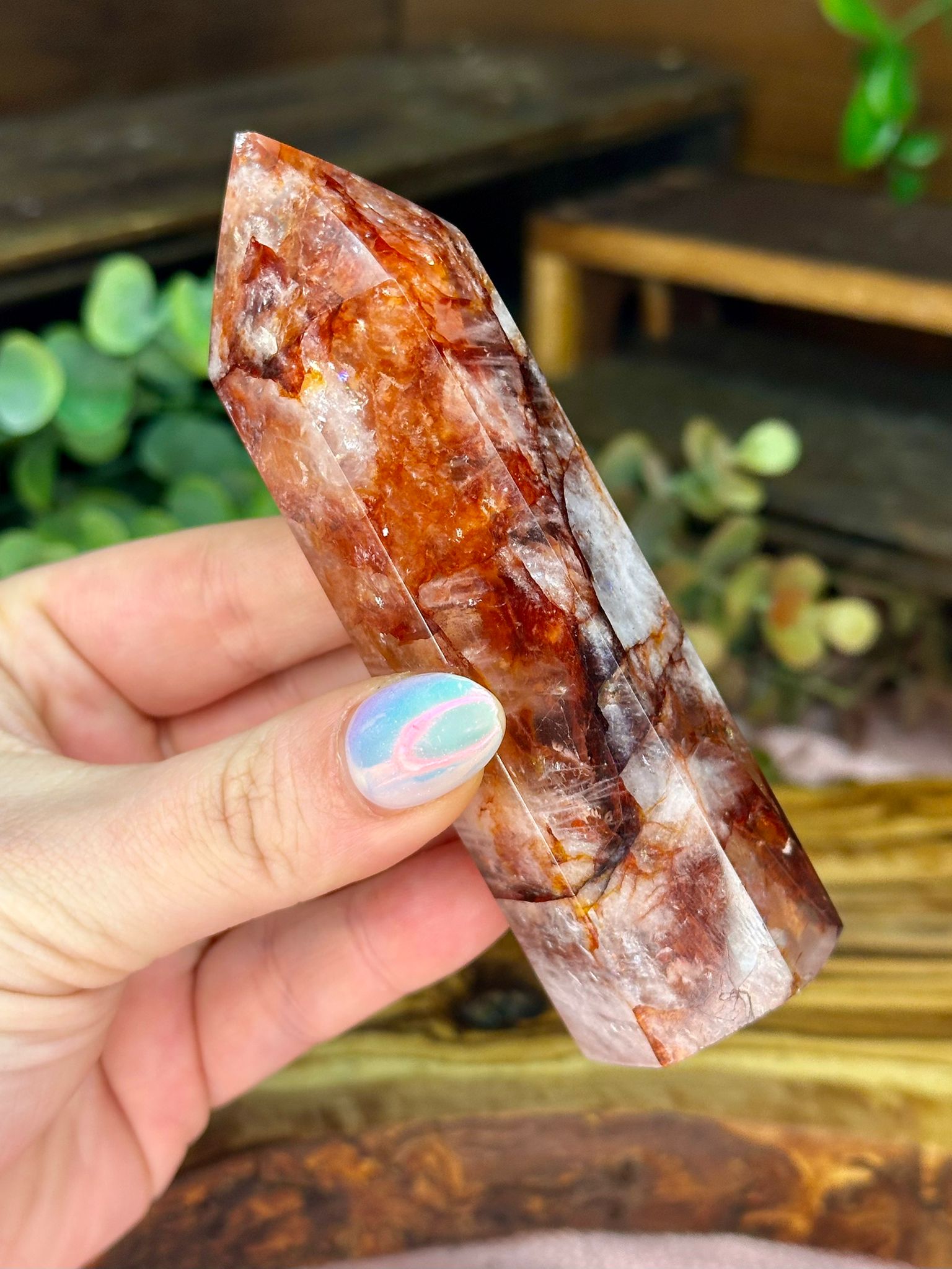 Fire Quartz Tower – Hematoid Quartz