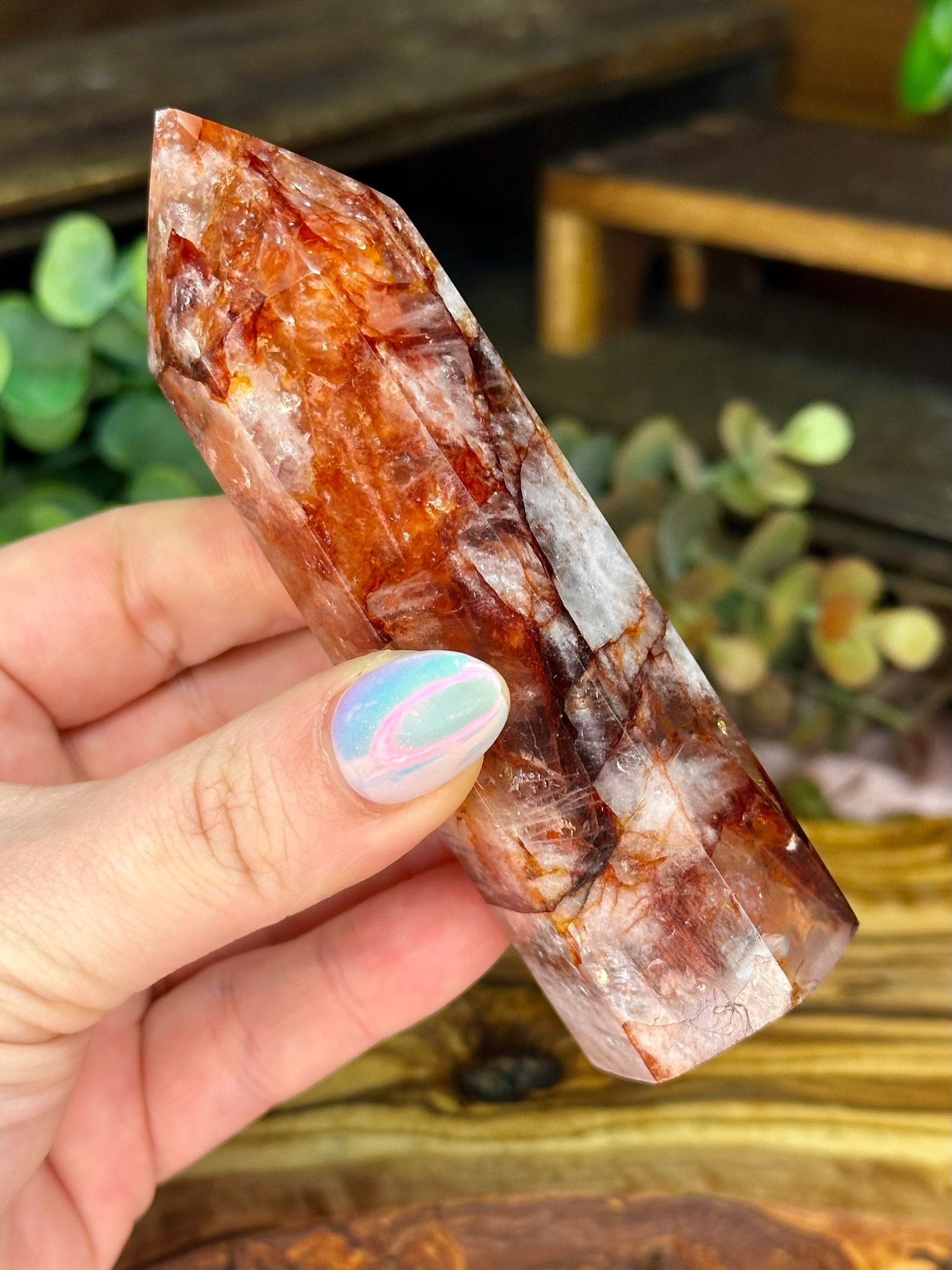 Fire Quartz Tower – Hematoid Quartz