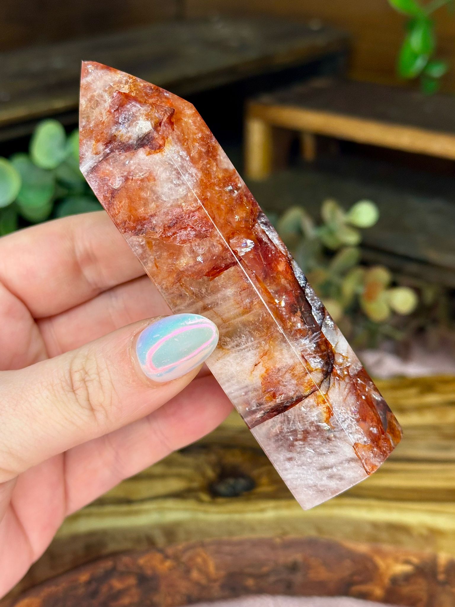 Fire Quartz Tower – Hematoid Quartz