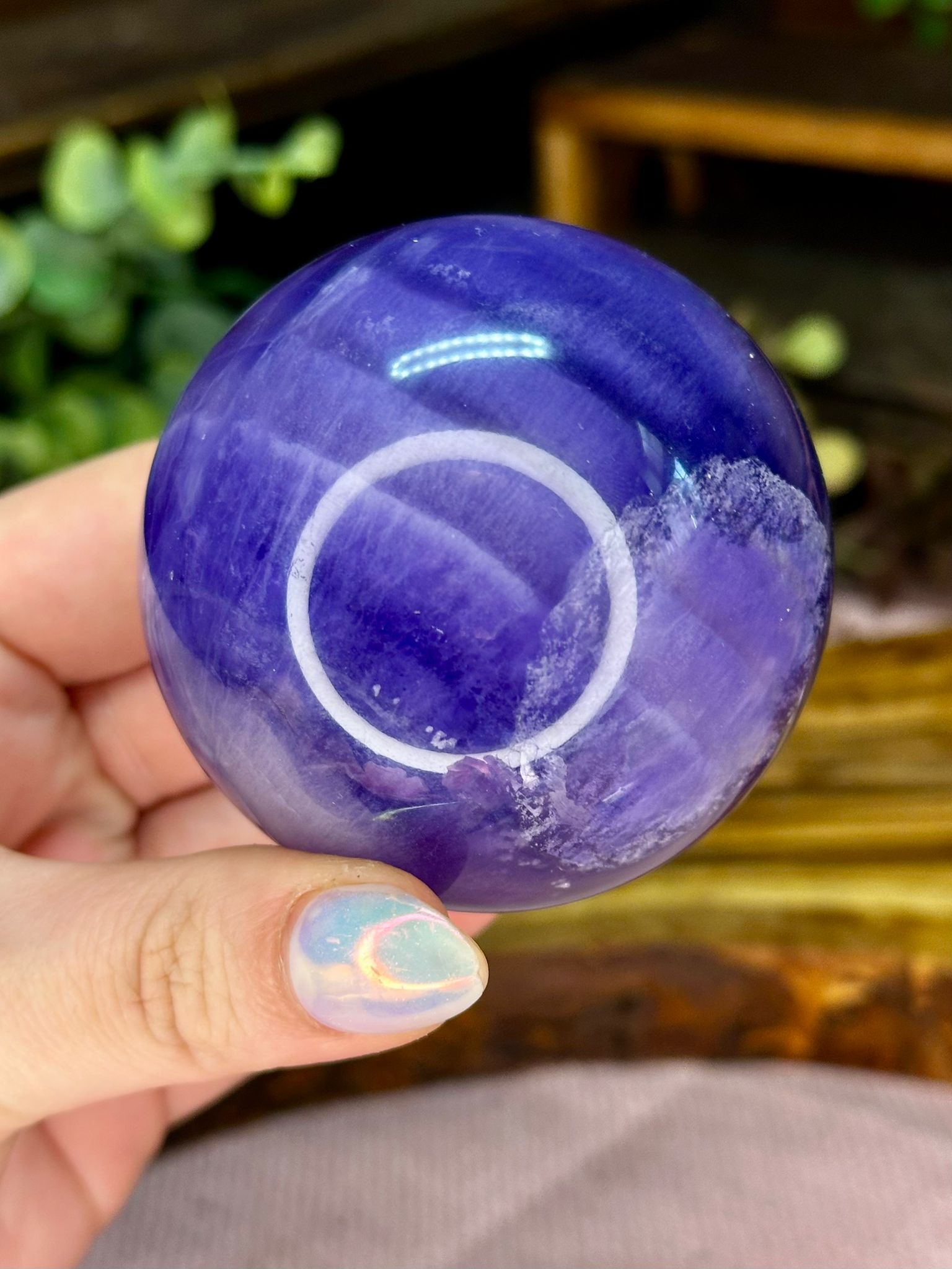 Large Purple Fluorite Sphere #1