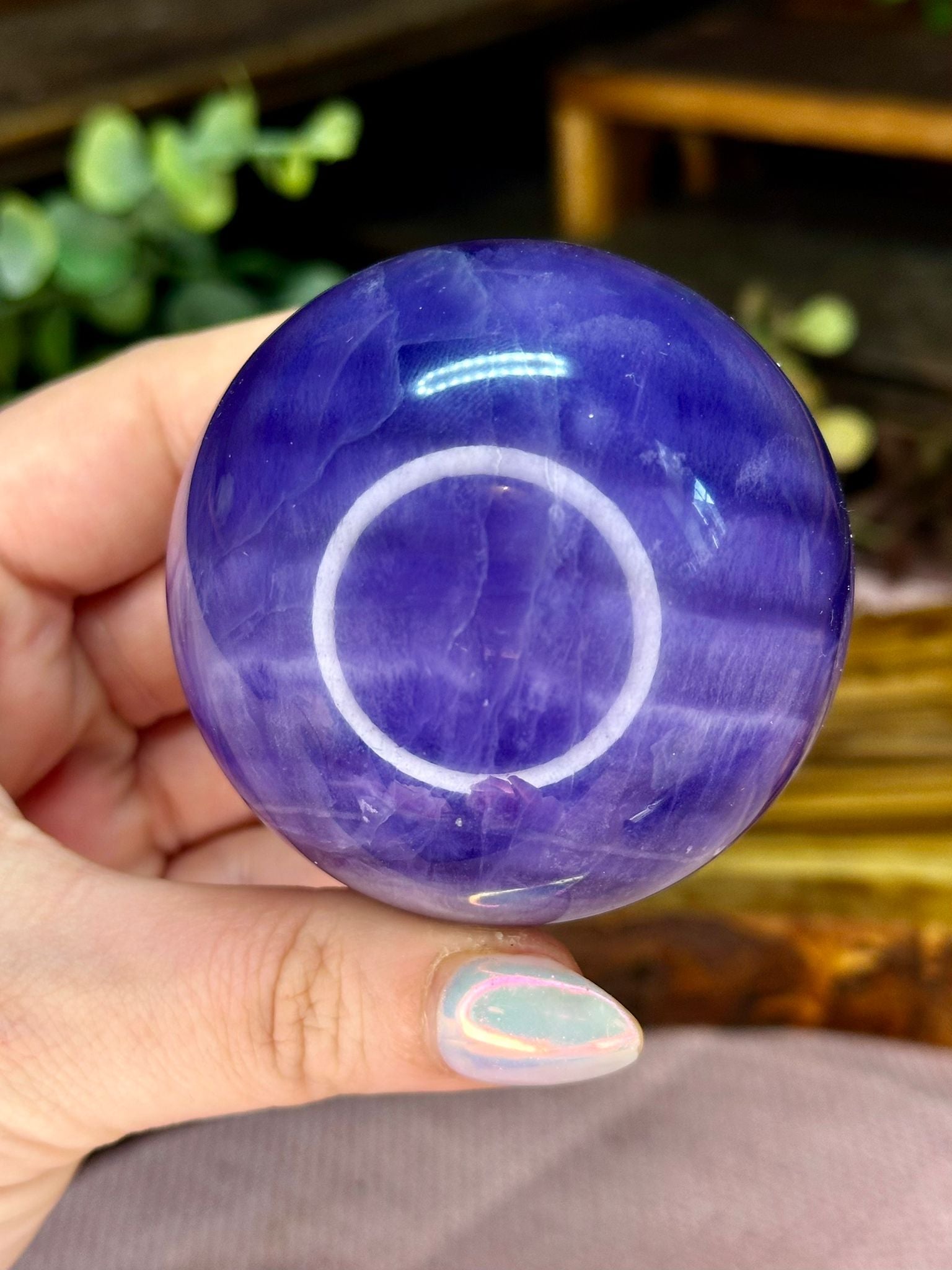 Large Purple Fluorite Sphere #1