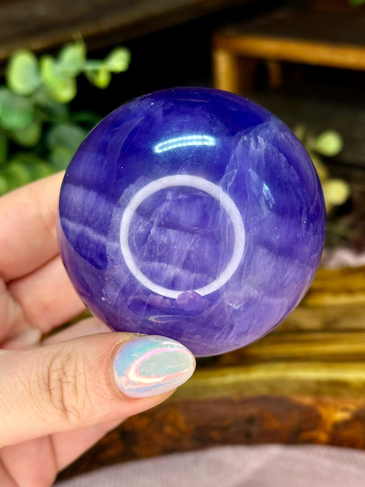 Large Purple Fluorite Sphere #1