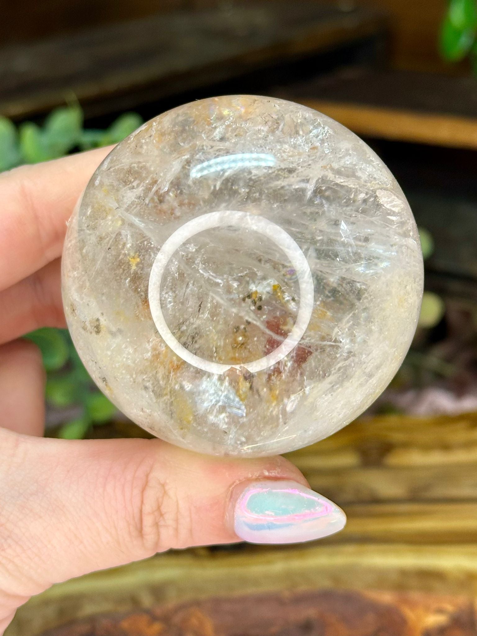 Garden Quartz Inclusion Sphere – Lodolite
