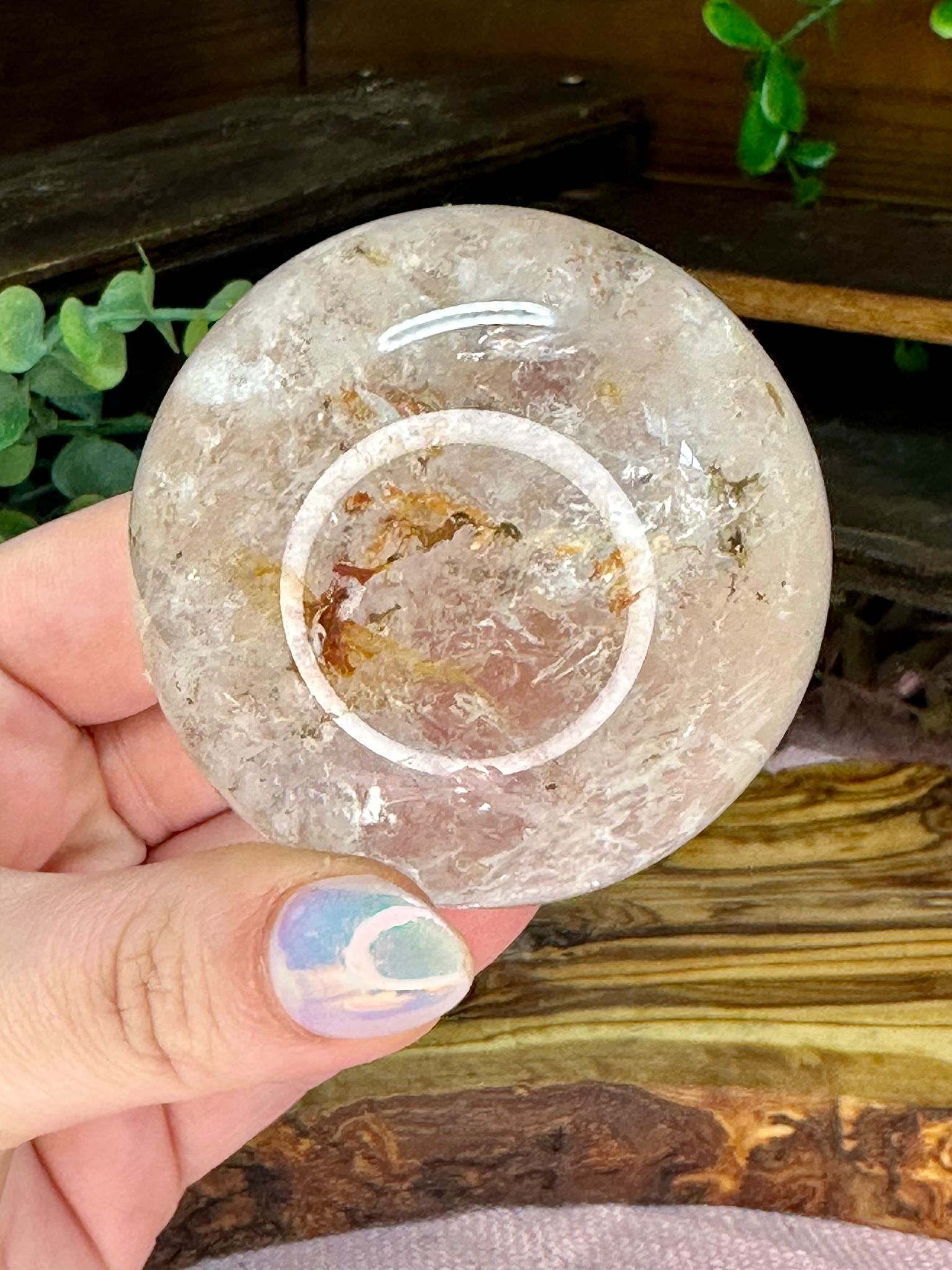 Garden Quartz Inclusion Sphere – Lodolite