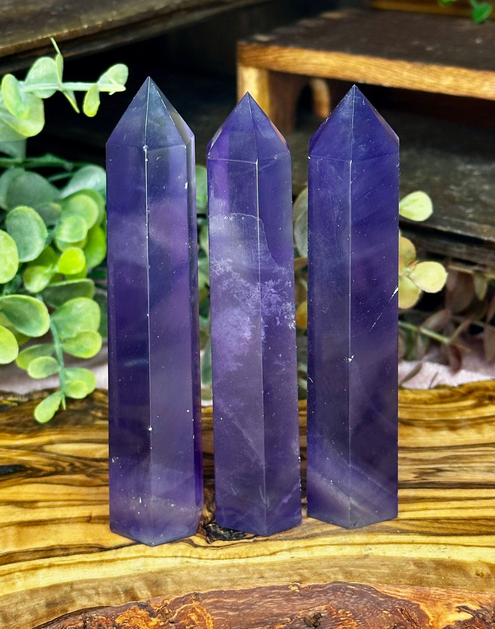 Purple Fluorite Towers - Choose Your Crystal