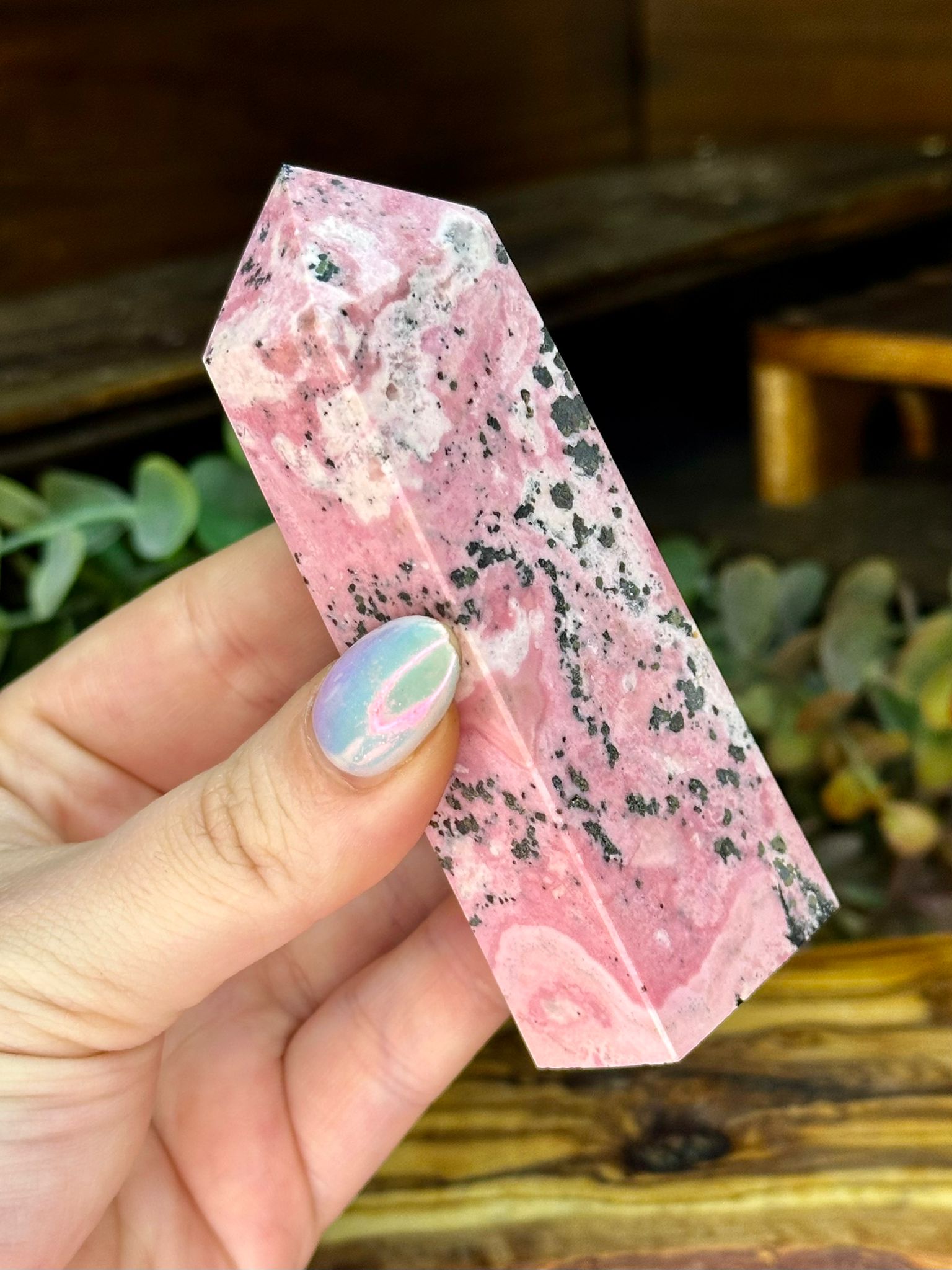 Peruvian Rhodonite Tower #2