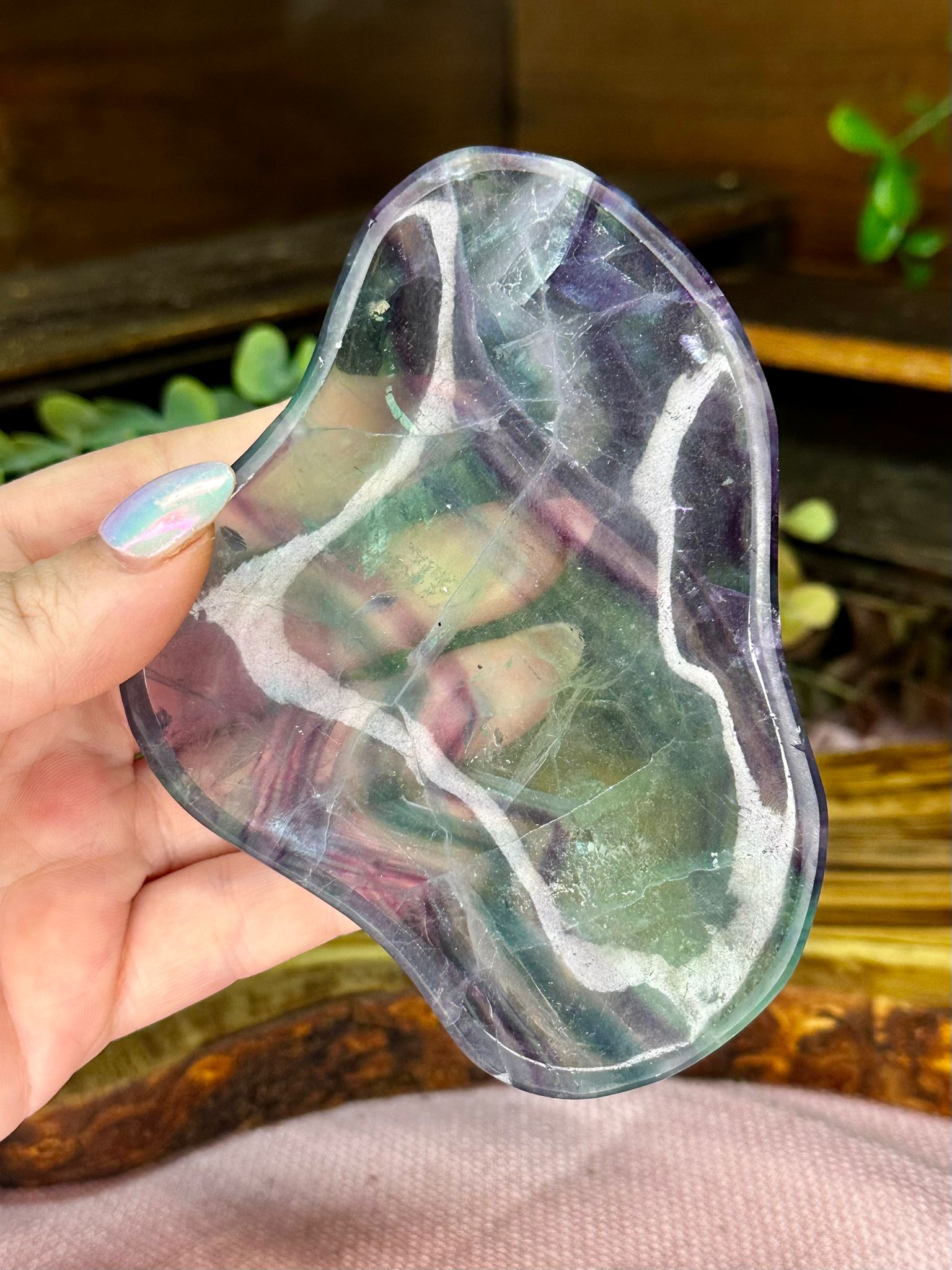 Rainbow Fluorite Cloud Bowl