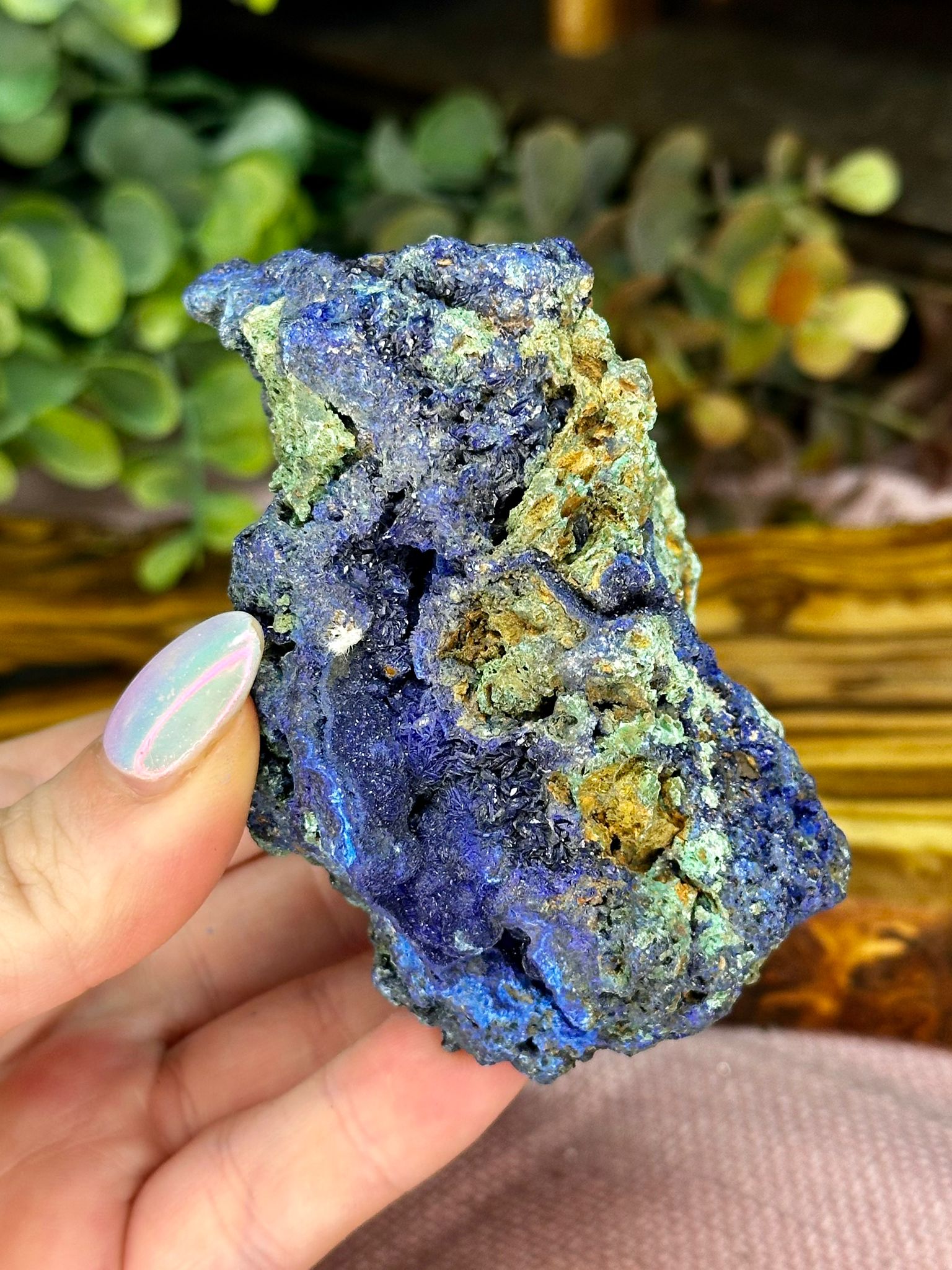 Azurite with Malachite Mineral Specimen #1