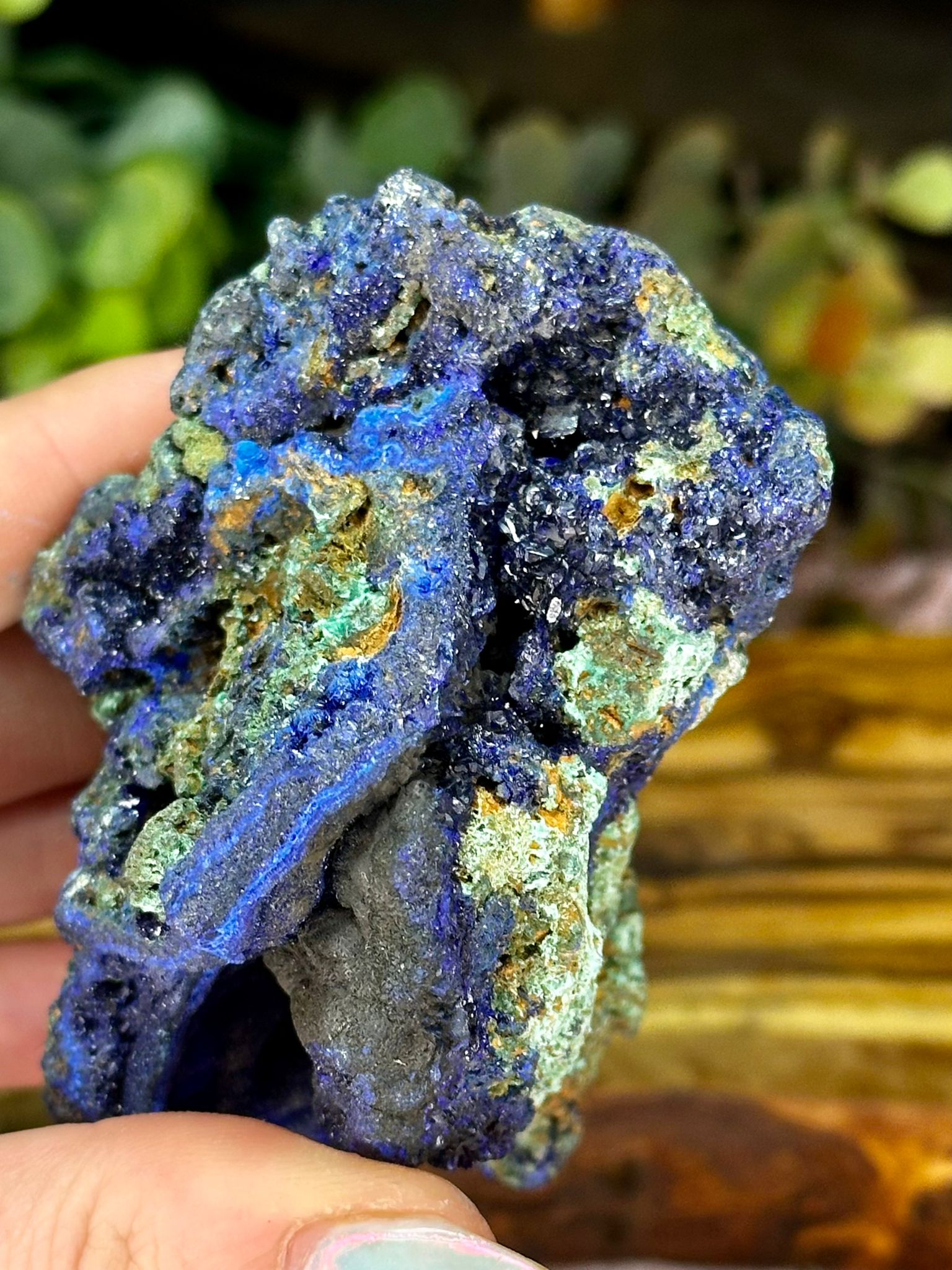 Azurite with Malachite Mineral Specimen #1