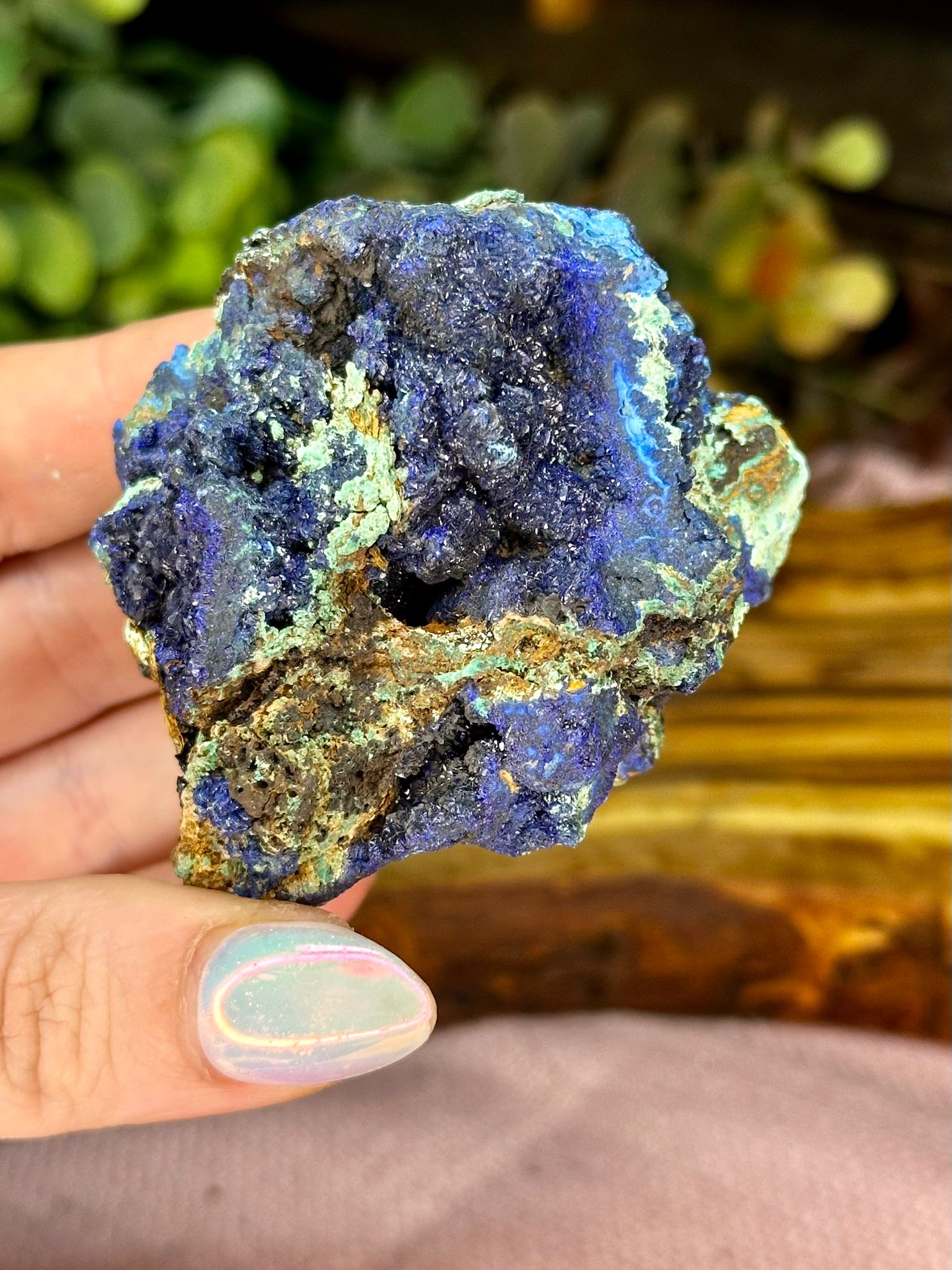 Azurite with Malachite Mineral Specimen #2